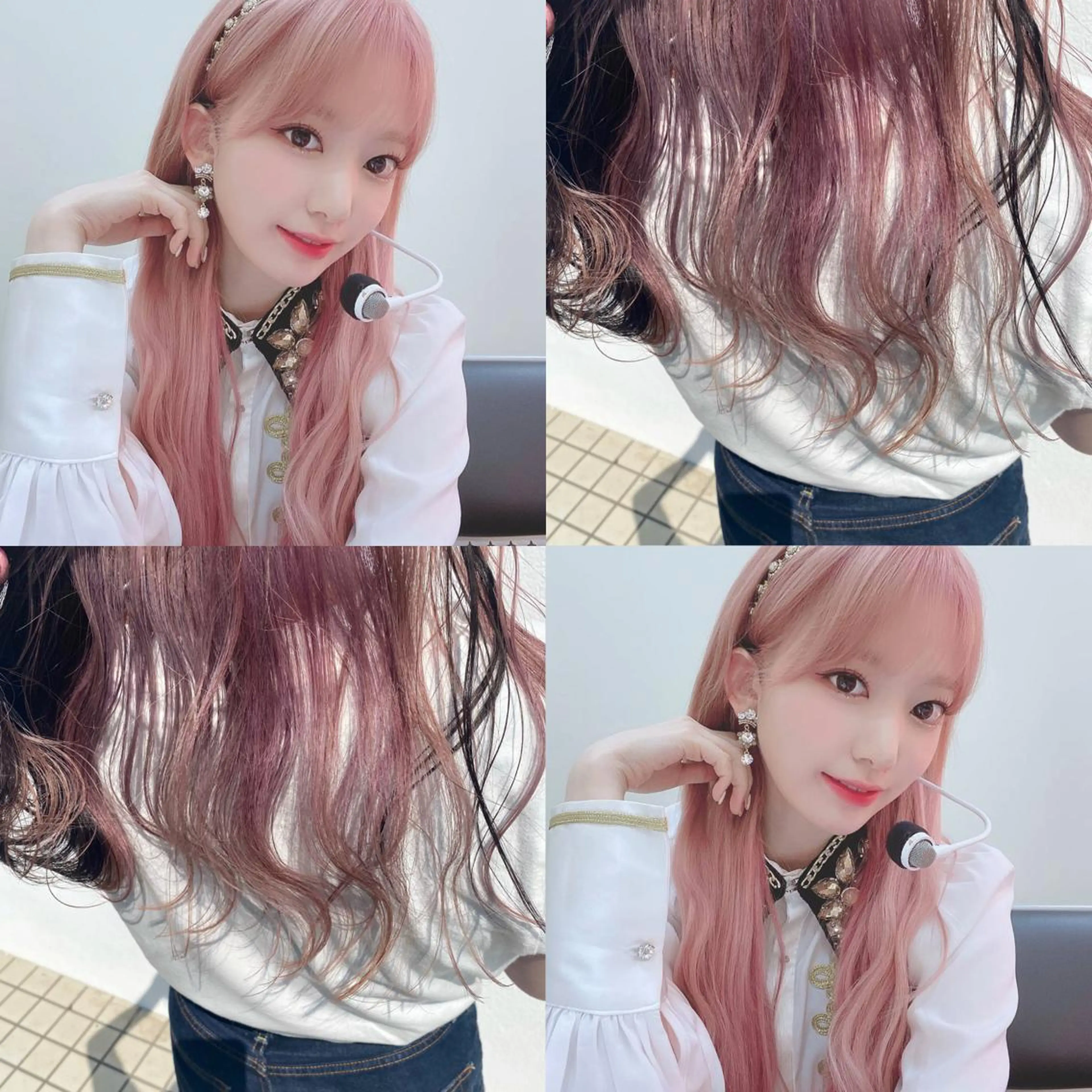 ロング カラー バレイヤージュ ブリーチ ケアブリーチ ダブルカラー イヤリングカラー 韓国ヘア特化 💟 ララア 💟のヘアスタイル