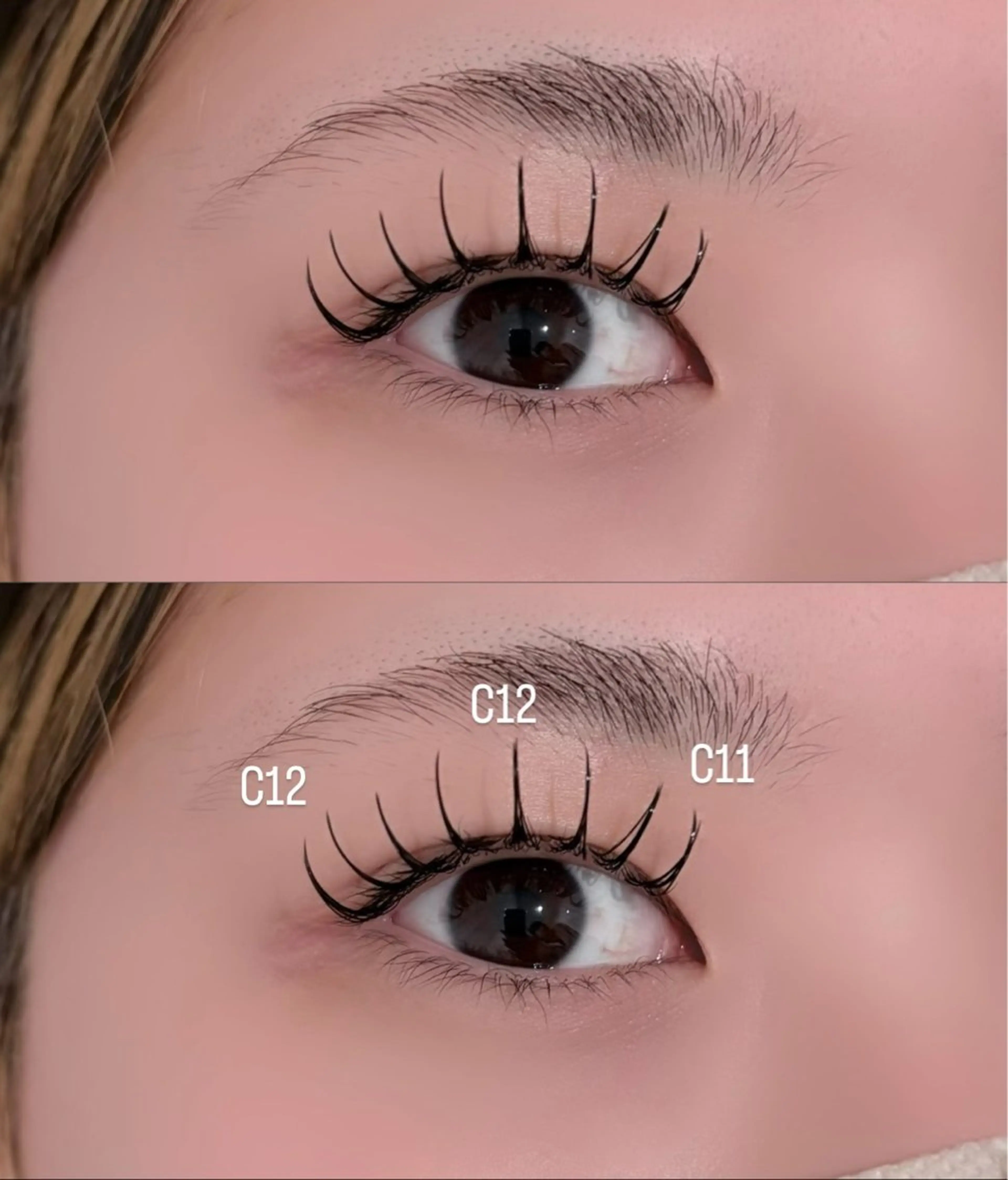 マツエク・マツパ フラットラッシュ meRK manamiのマツエク・マツパデザイン