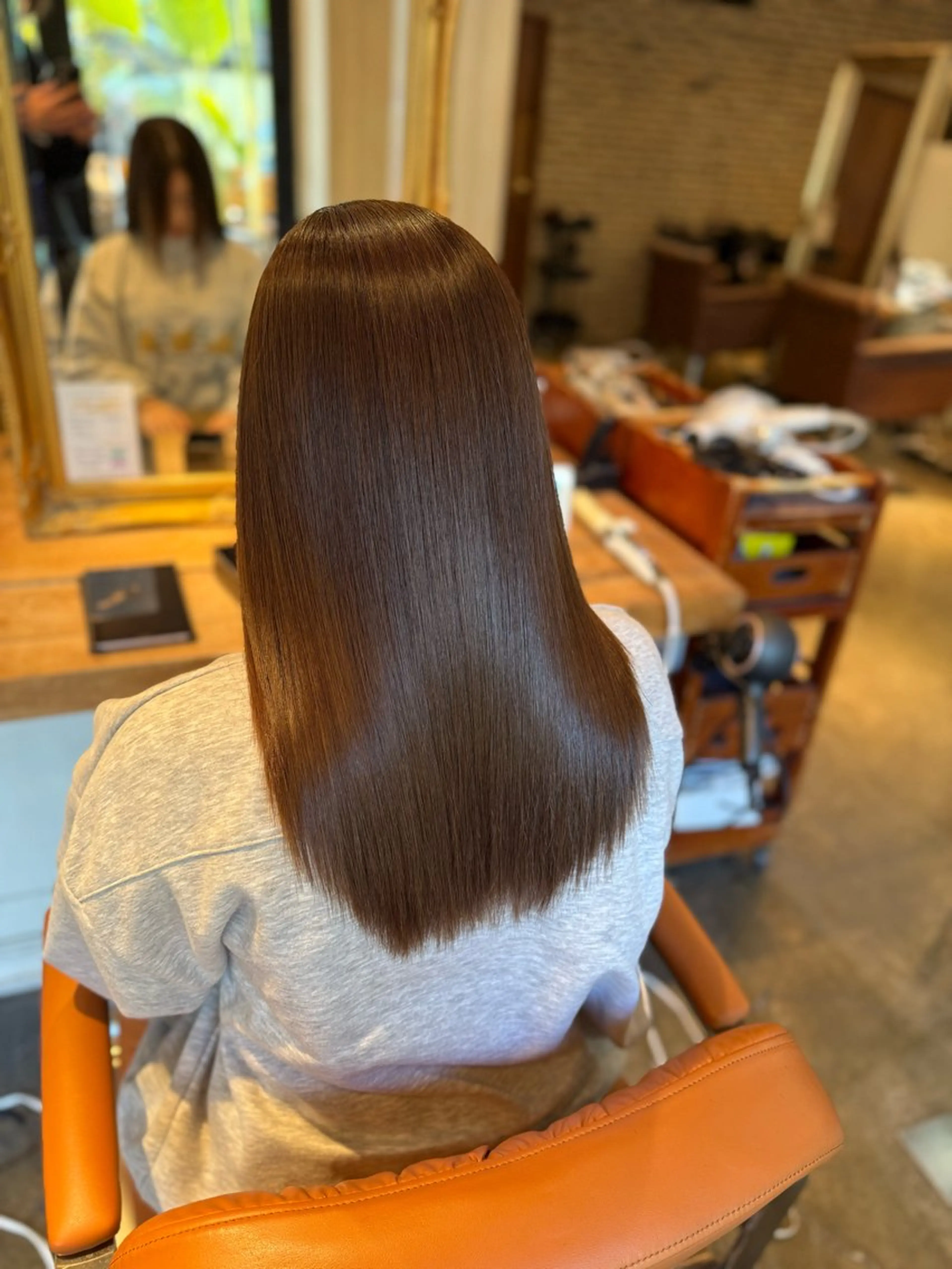 ロング カラー カット 縮毛矯正 トリートメント 髪質改善／美髪矯正 林田和真のヘアスタイル