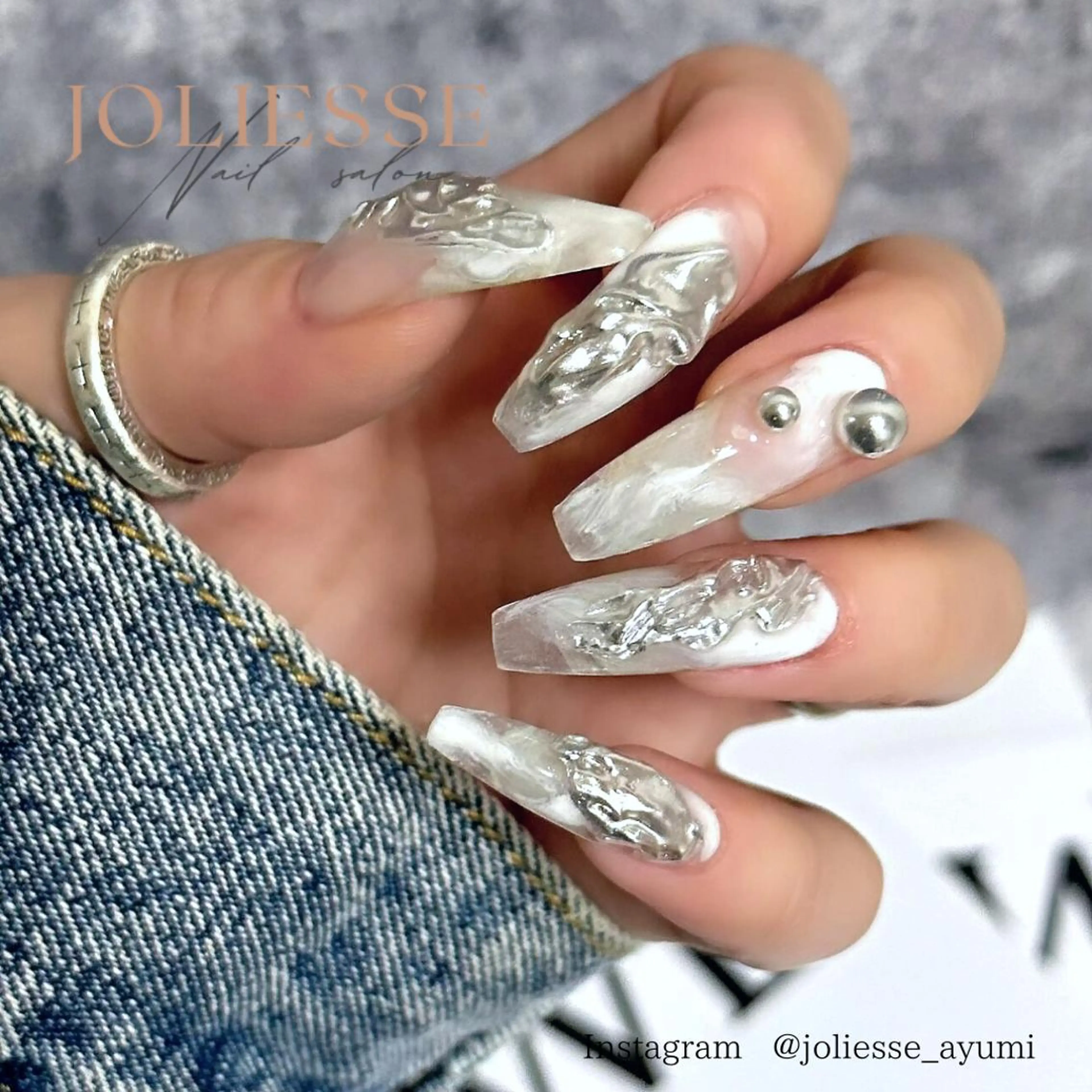 ネイル 夏ネイル ハンドネイル joliesse【ジョリエス】所属・JOLIESSE Ayumiのネイルデザイン