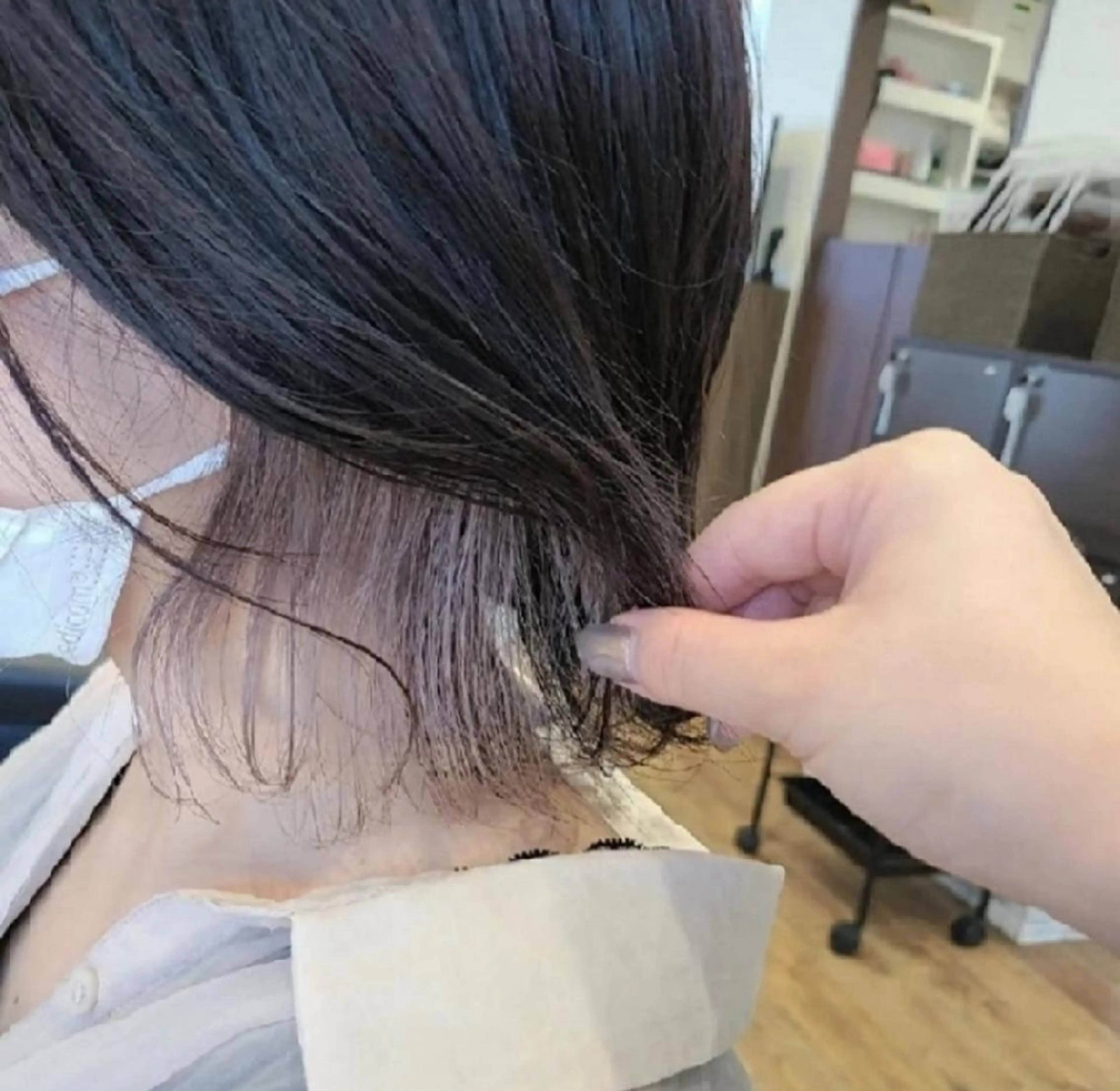 ミディアム カラー ヘアカラー 関口 友菜のヘアスタイル