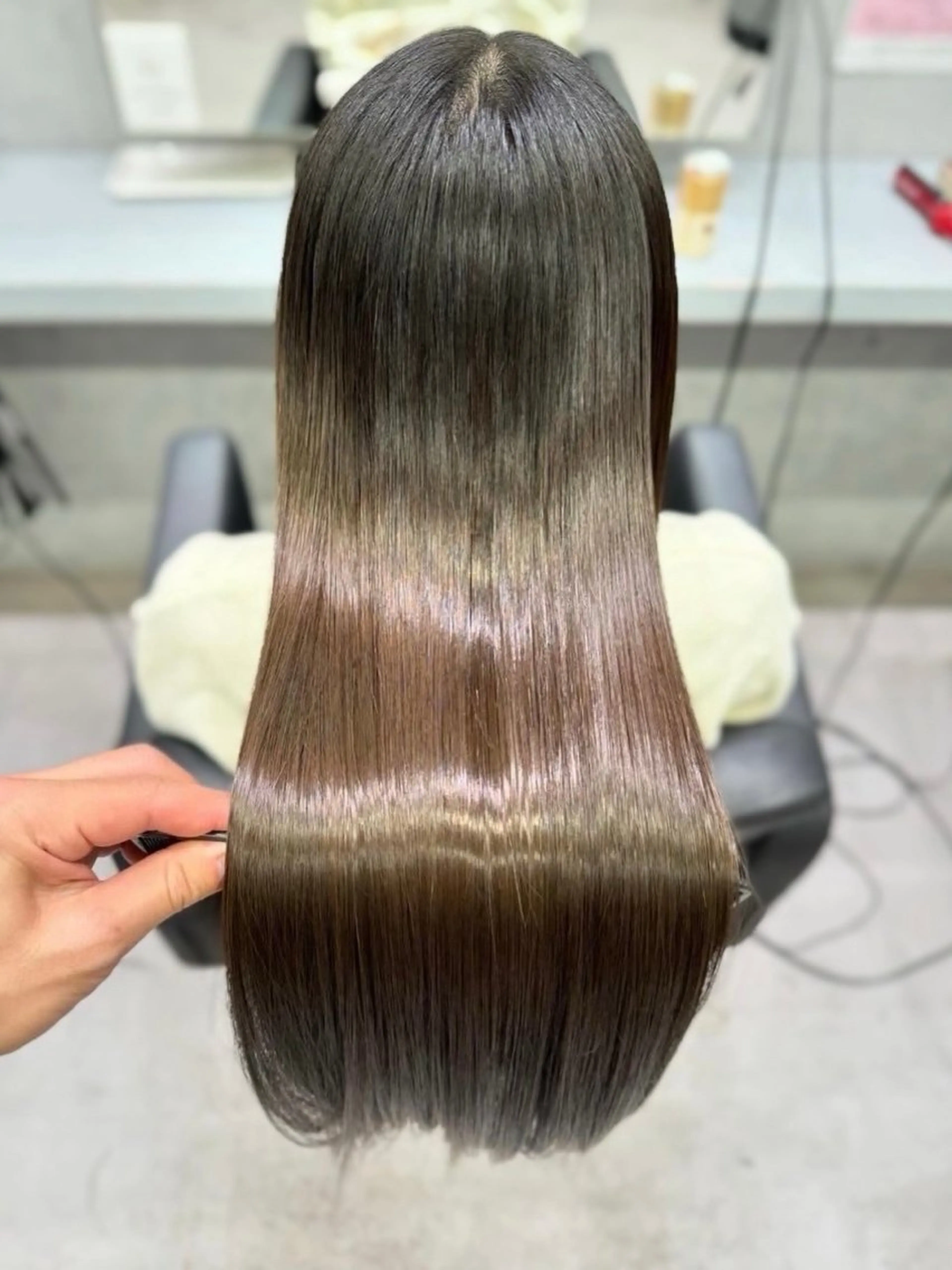 ロング シールエクステ エクステ 外国人風カラー 髪質改善 韓国風ヘア ヘアカラー トリートメント 【elyts】 𝑲𝑶𝑼𝑲𝑰のヘアスタイル