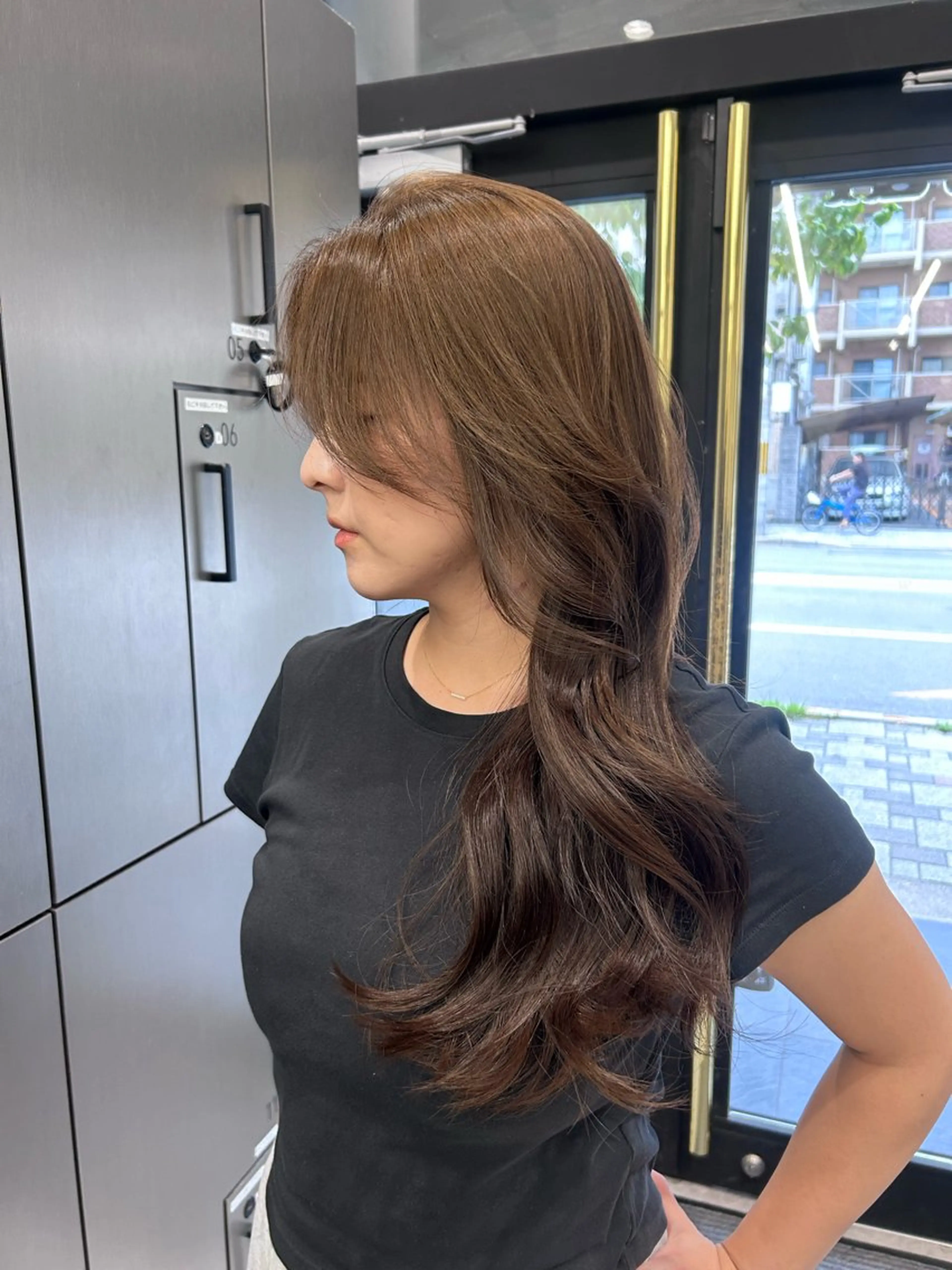 ロング レイヤーカット カット ヘアカラー トリートメント 大人レイヤー/艶美髪 🇺🇸TOMONAのヘアスタイル