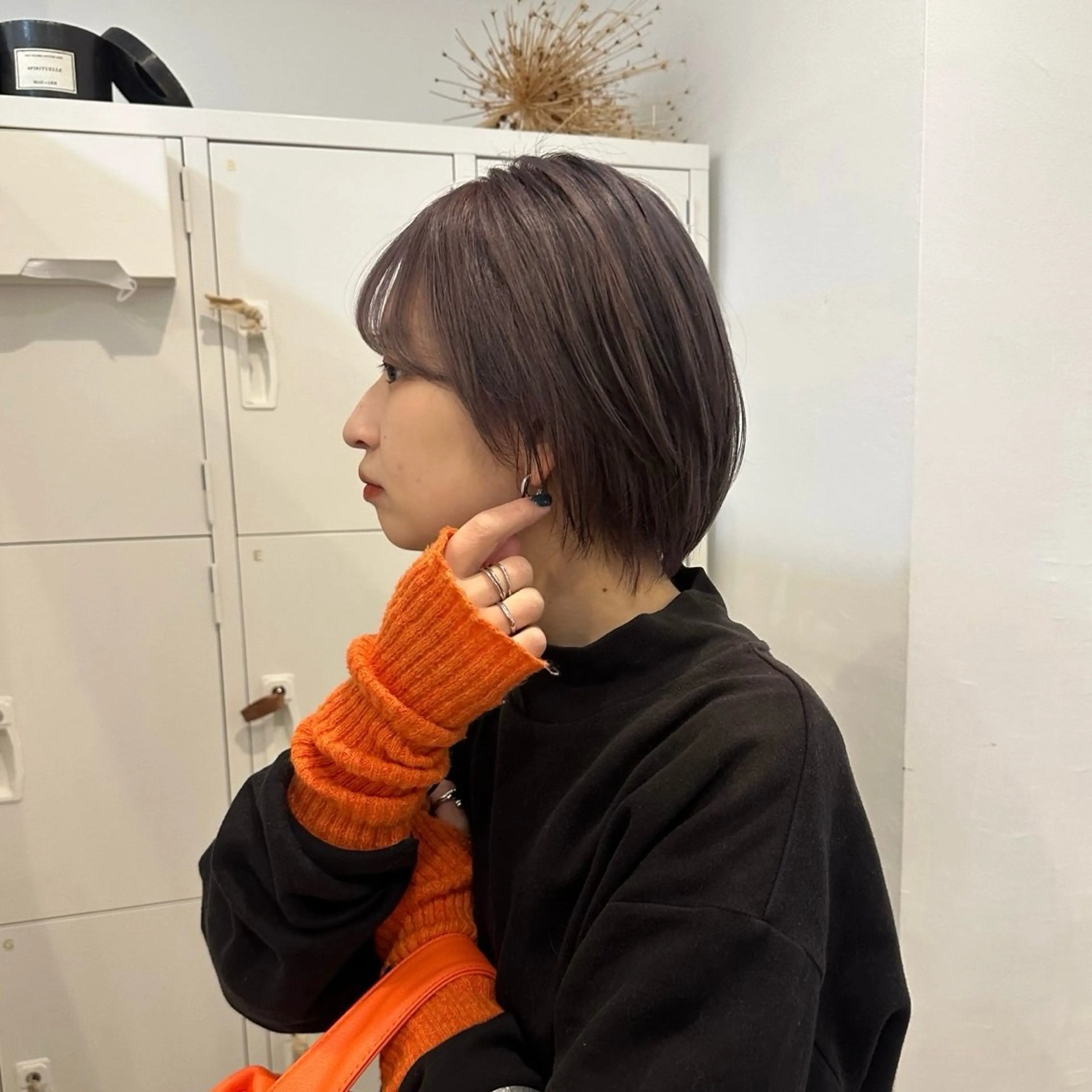 ショート canon/レイヤー /透明感カラーのヘアスタイル