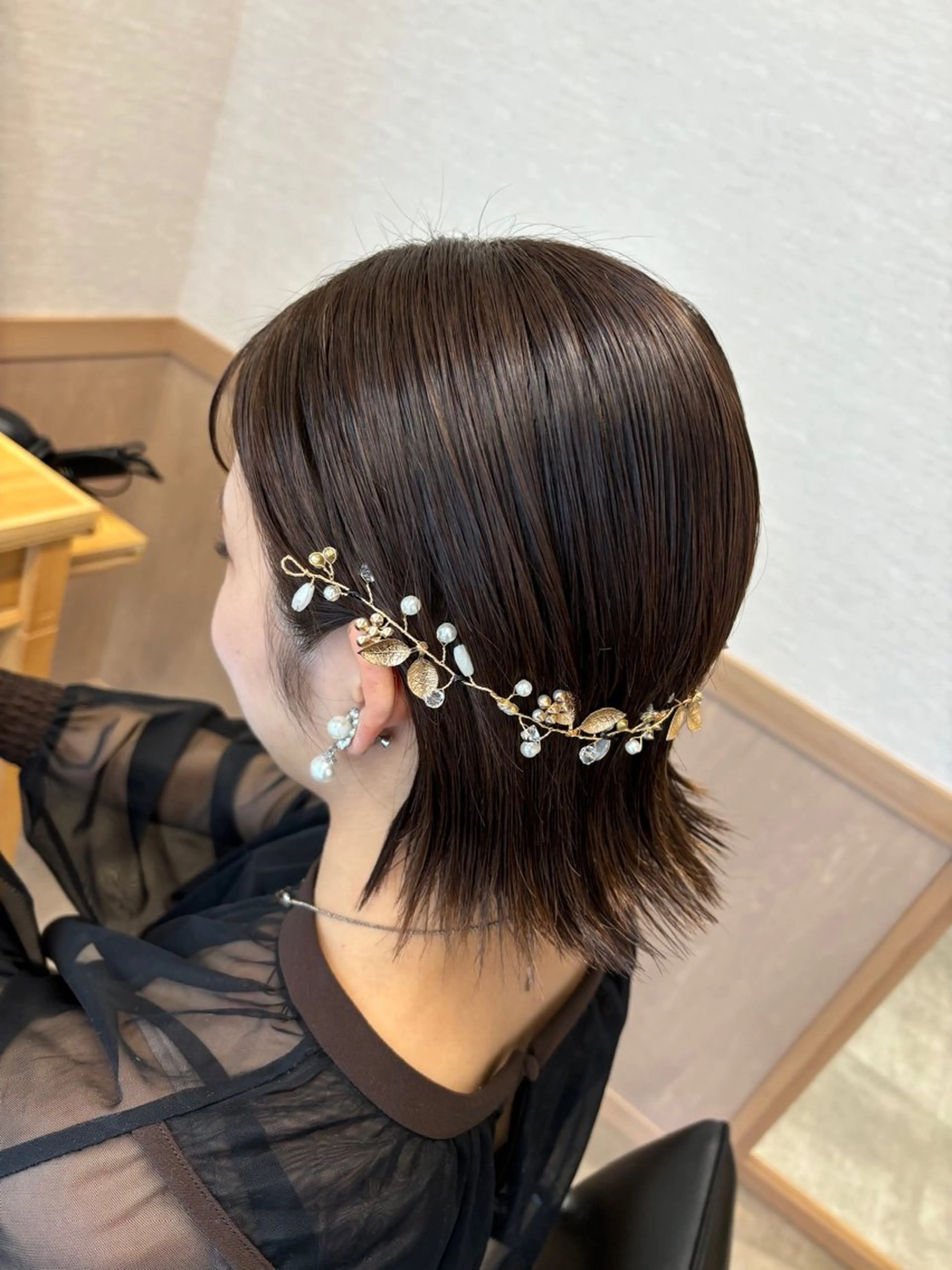 ショート ヘアアレンジ ヘアセット 髪の家 tiki所属・髪の家 tikiのヘアスタイル