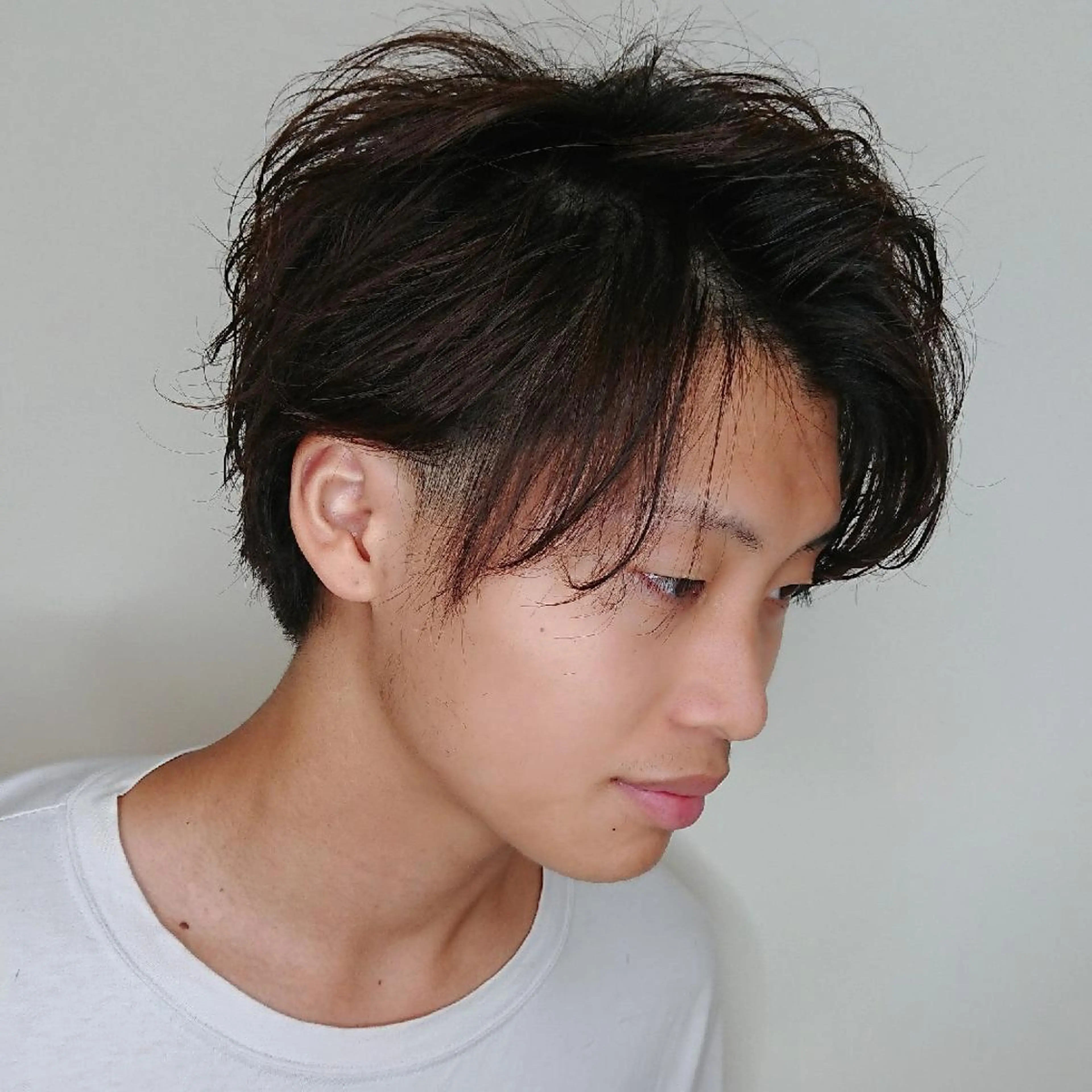 メンズ カラー アップバング メンズブリーチ マッシュ メンズパーマ ブリーチ ブリーチ/ヘアケア/ 艶髪/イギチハルのヘアスタイル