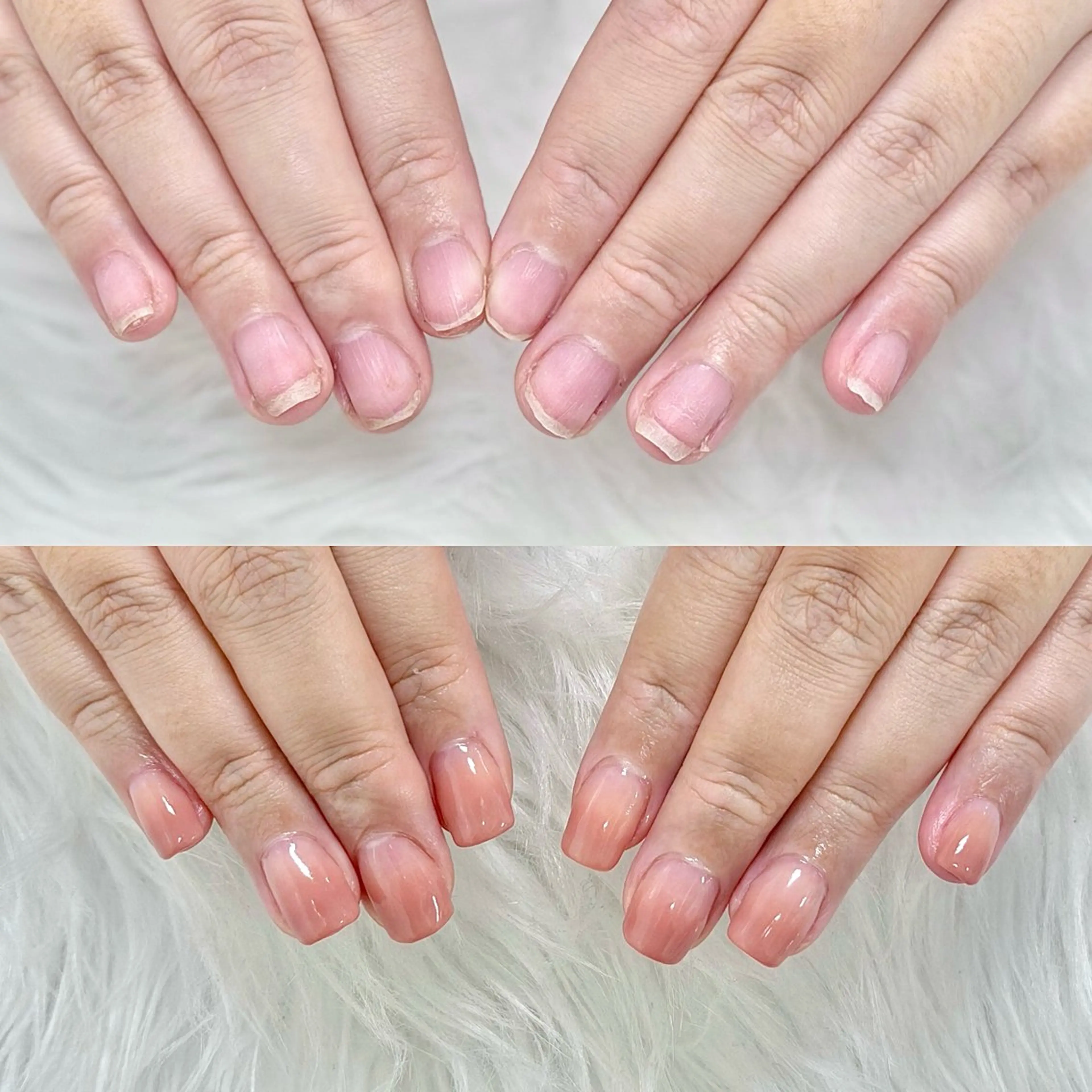 ネイル 長さ出し グラデーション ピンク ハンドネイル PROVE NAIL 爪整体のネイルデザイン