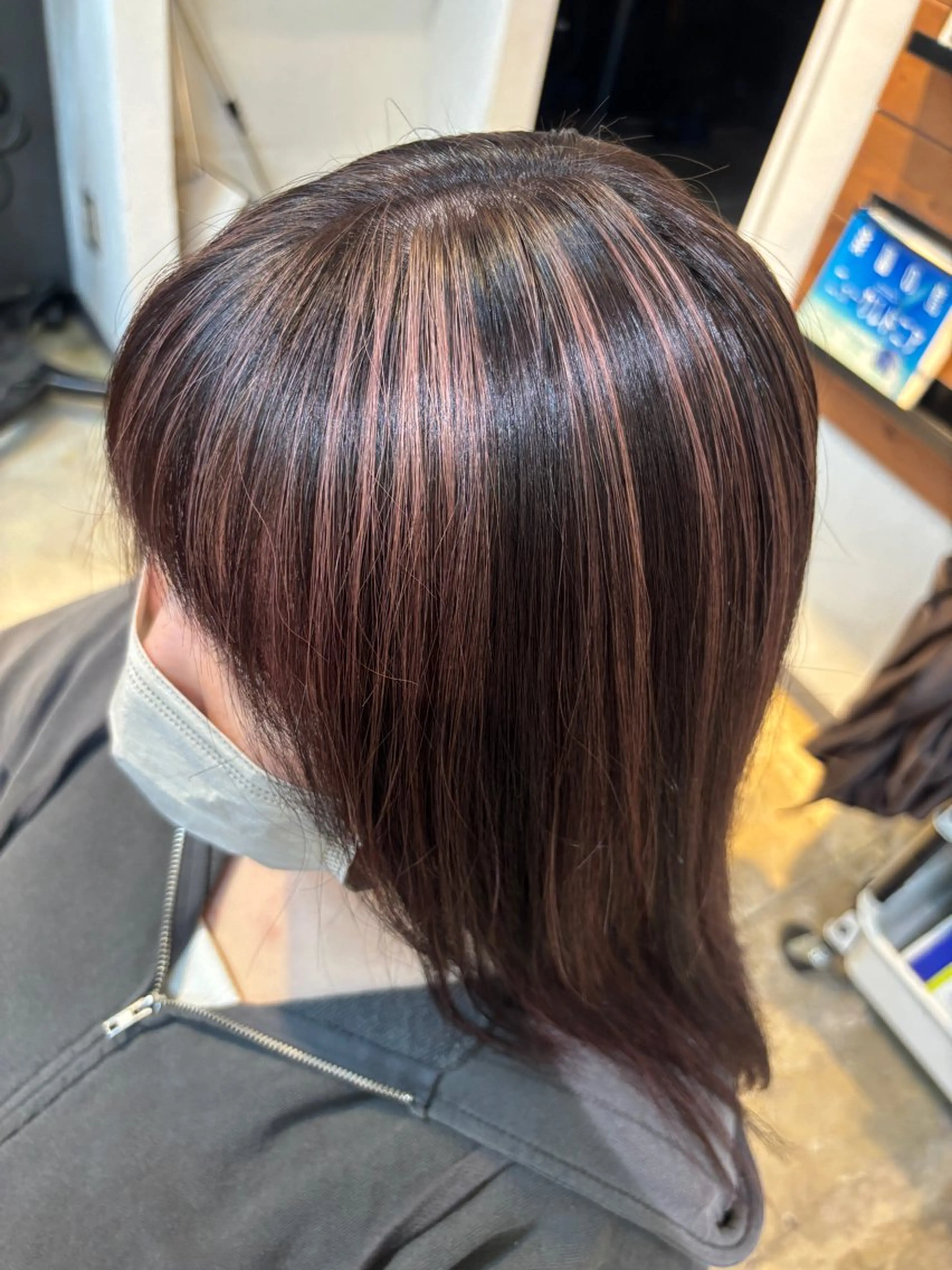 カラー ハイライトカラー ピンクカラー TSUBASA 🪽のヘアスタイル