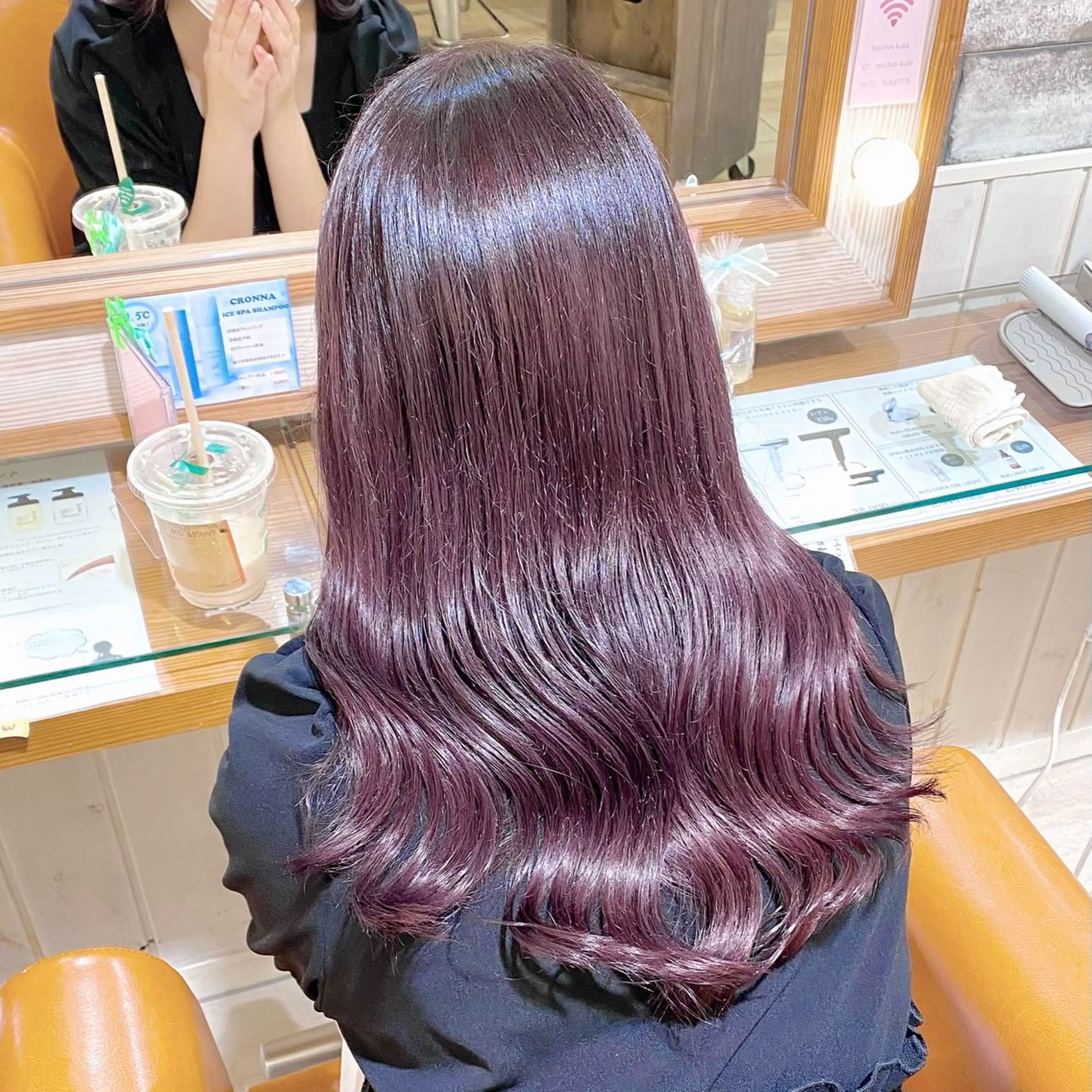 セミロング カラー ラベンダーカラー ピンクカラー ピンクラベンダー 🌸小島友梨香🌸 ブリーチカラーのヘアスタイル