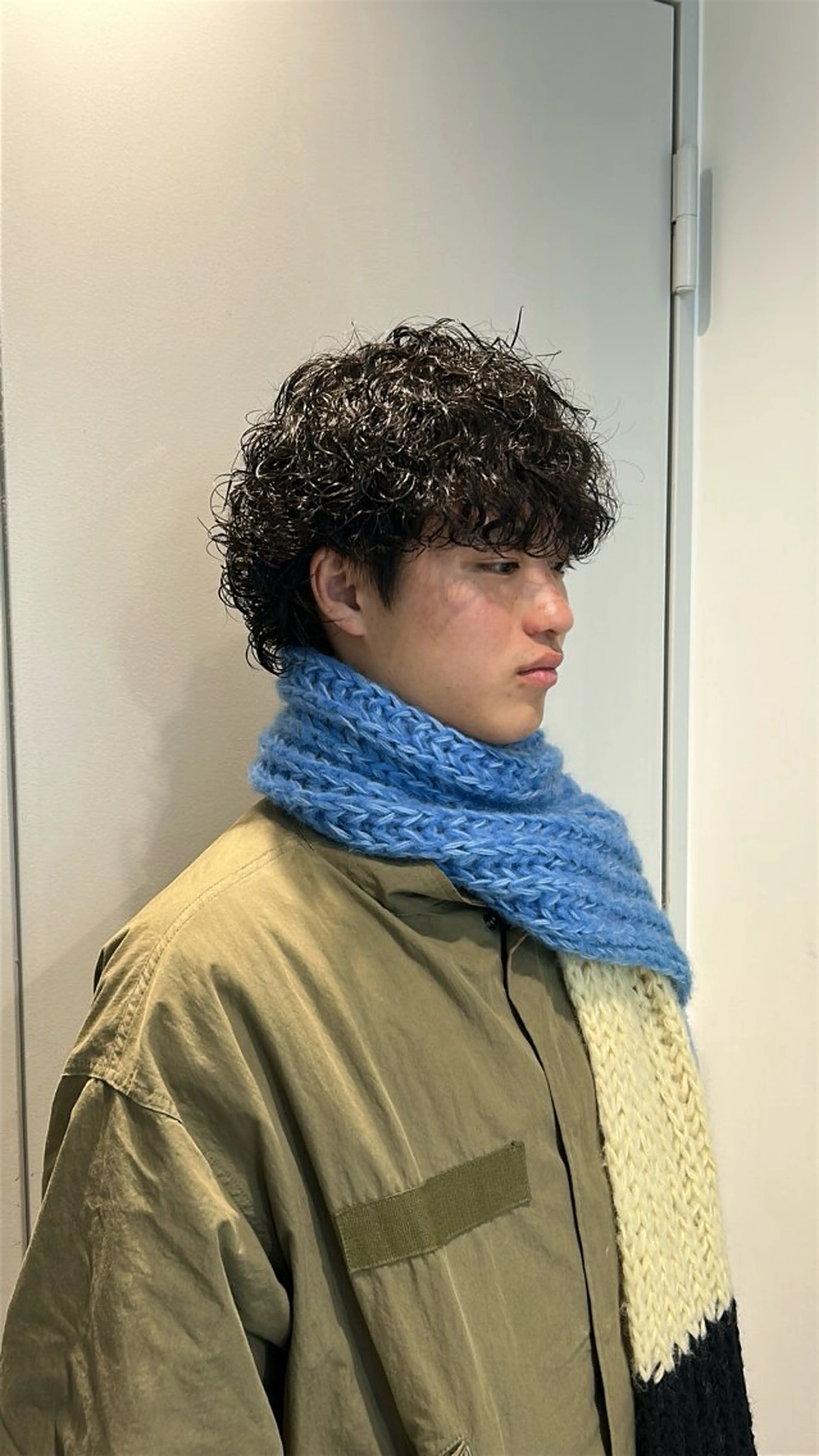 パーマ メンズ カット パーマ 湯浅禅也/プードル /波巻きパーマ/栄のヘアスタイル