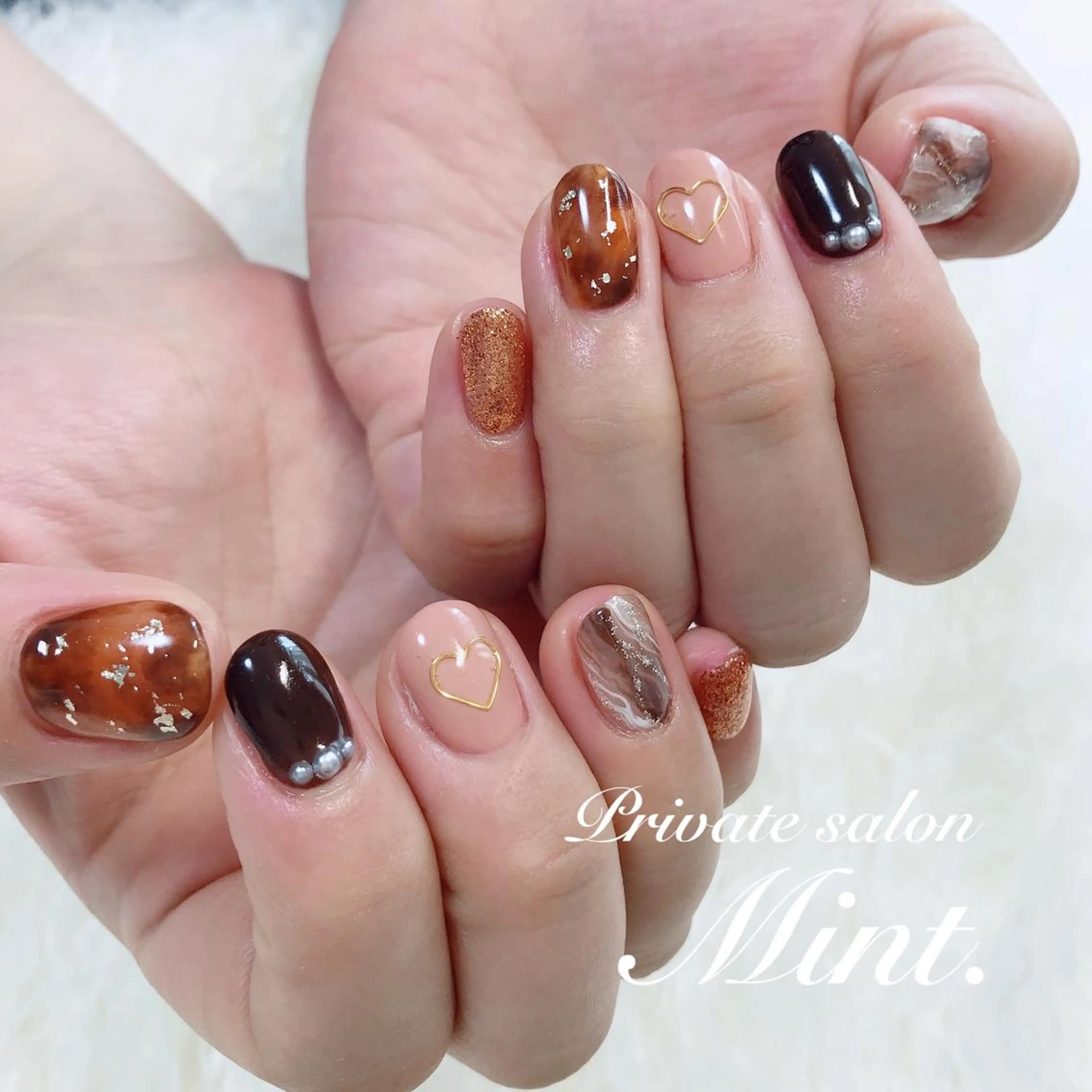 ショート ネイル ジェルネイル ハンドネイル Mint. nailのネイルデザイン