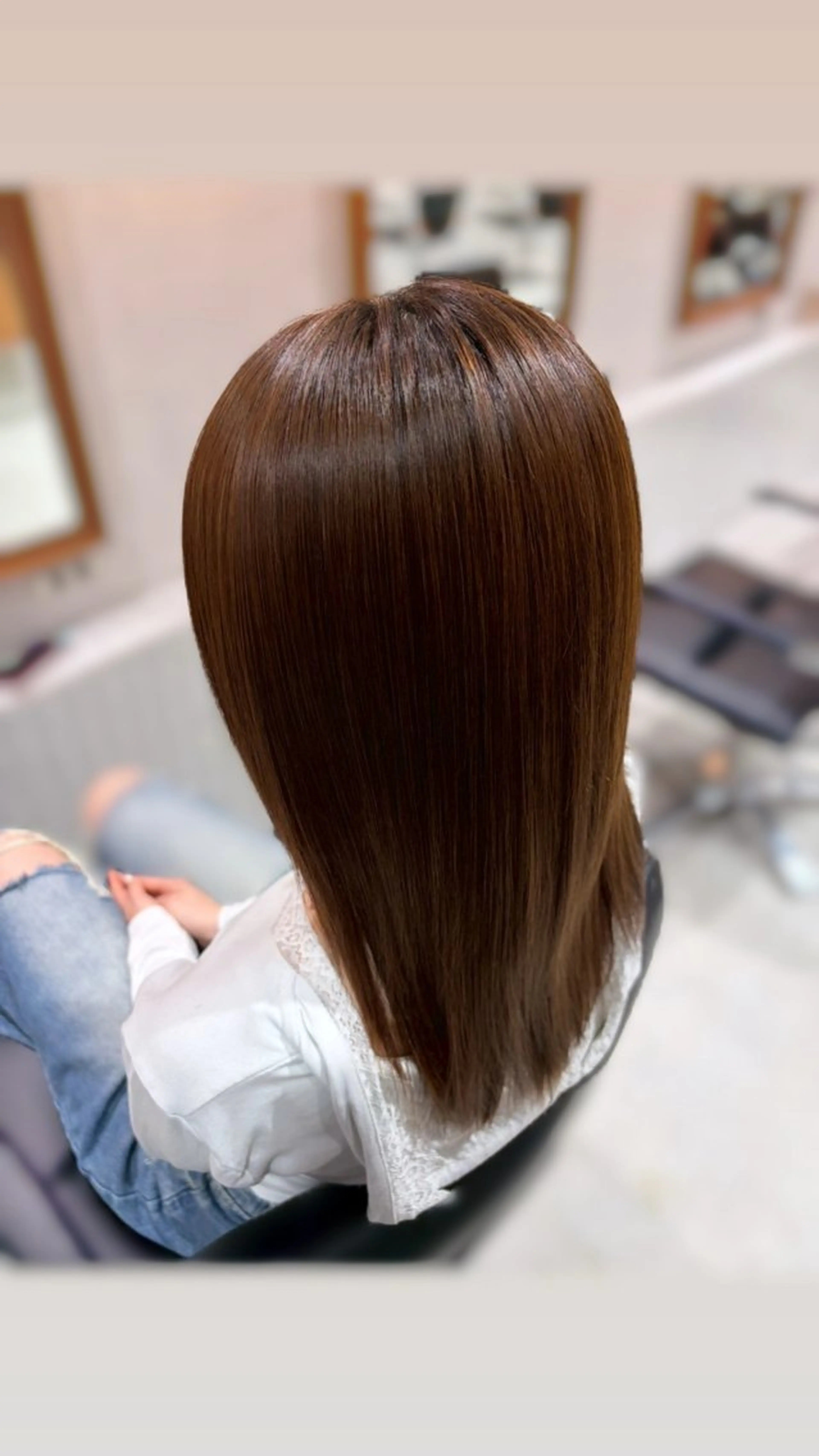 セミロング トリートメント SANO YUIのヘアスタイル