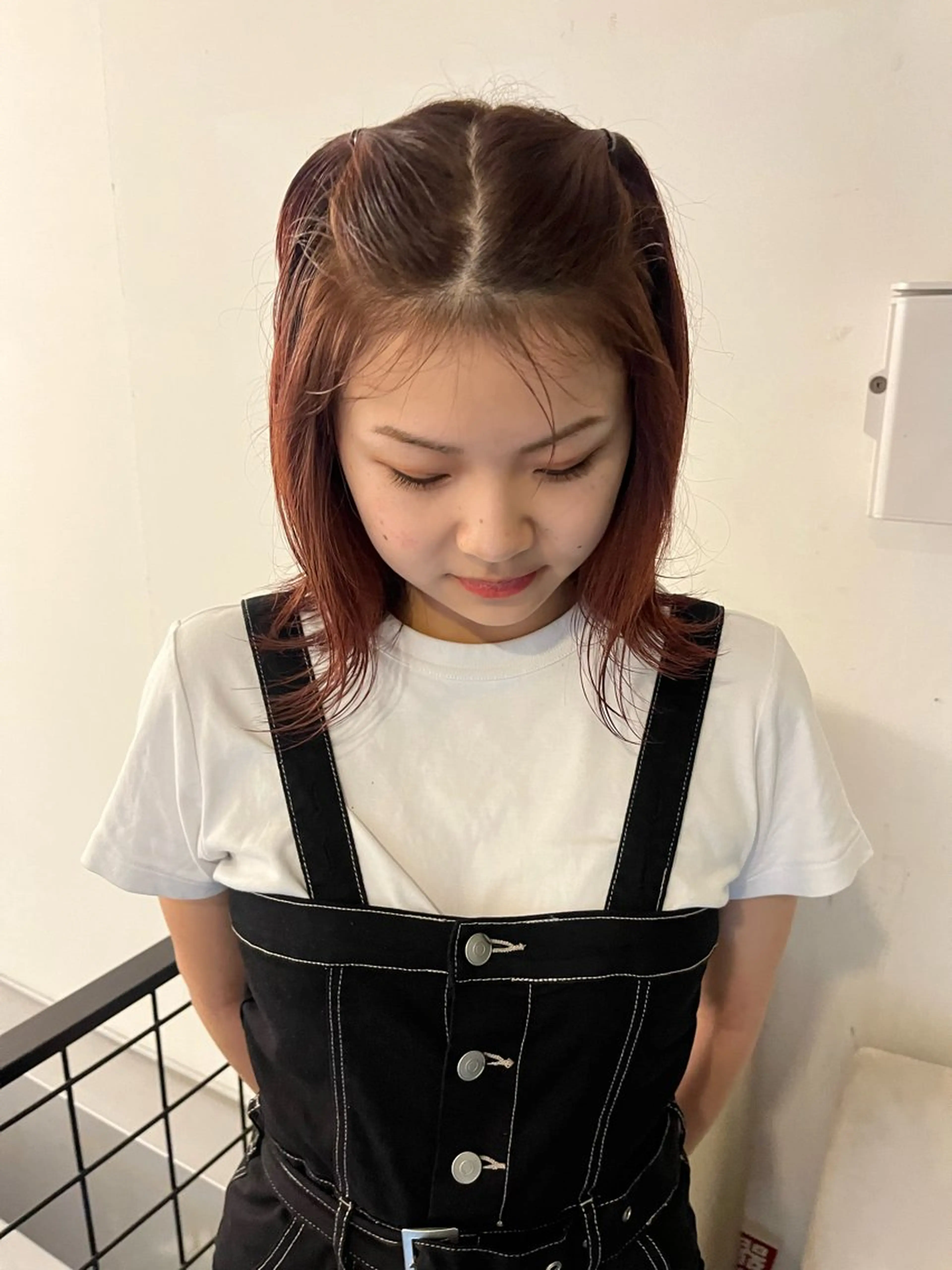 ミディアム カラー カット ヘアカラー aya/ブリーチ/ ボブ/ショートのヘアスタイル