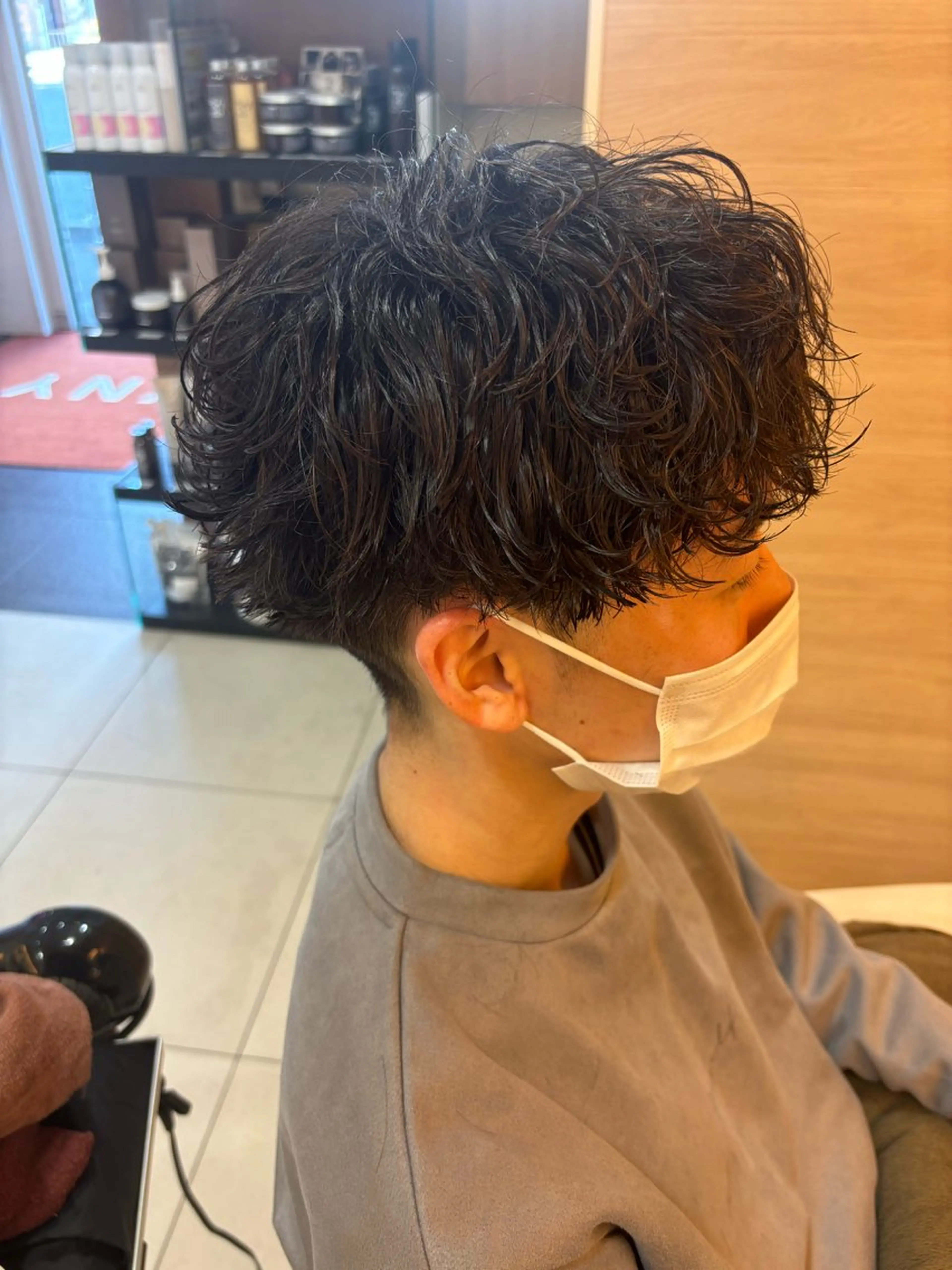 ミディアム カラー パーマ ヘアアレンジ メンズ キッズ マッシュ 波巻きパーマ 🫧Selene SHOGO🫧のヘアスタイル