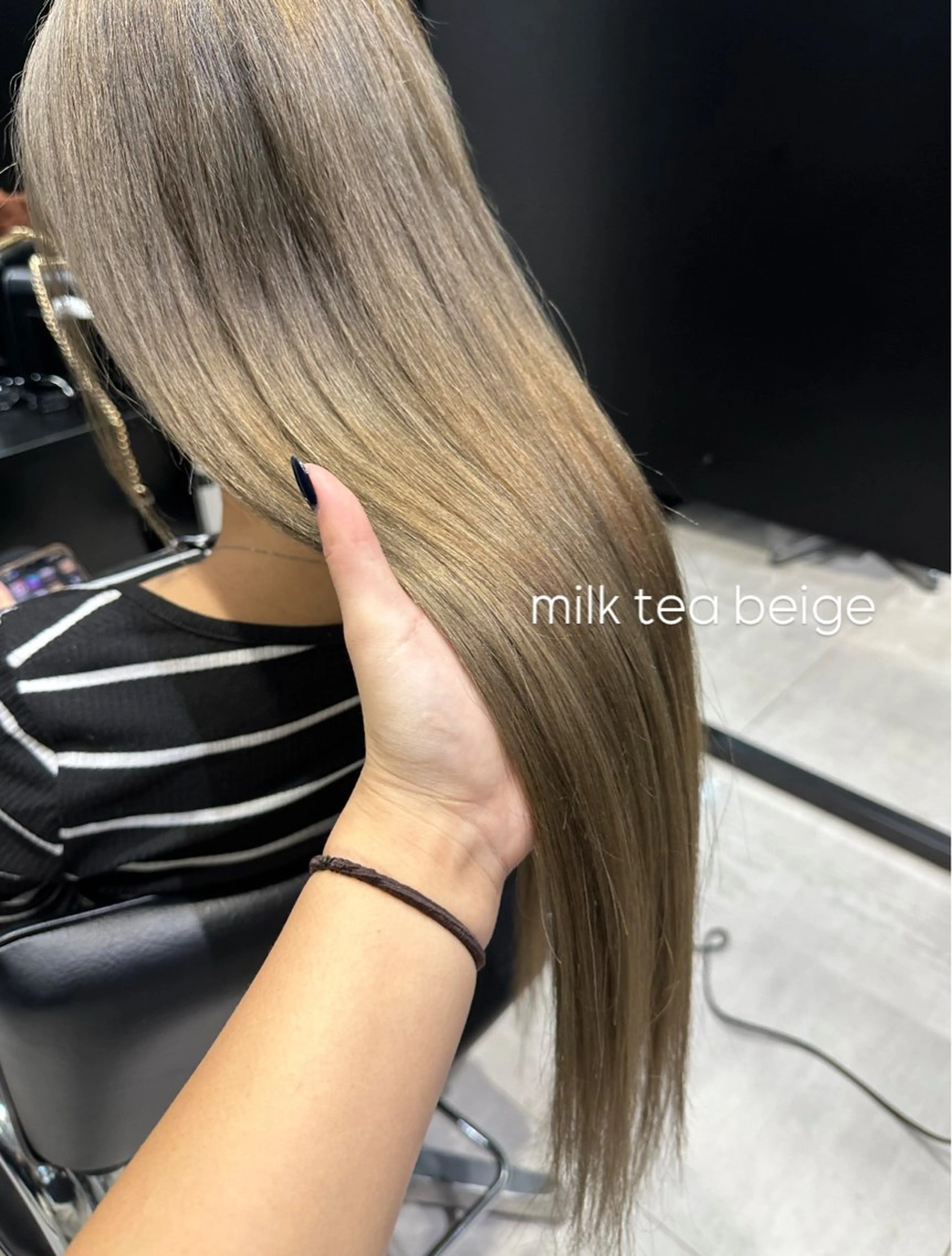 ロング カラー ブリーチ ブラウンカラー ケアカラー ピンクカラー ピンクブラウン ヘアカラー 天野 瑠真のヘアスタイル