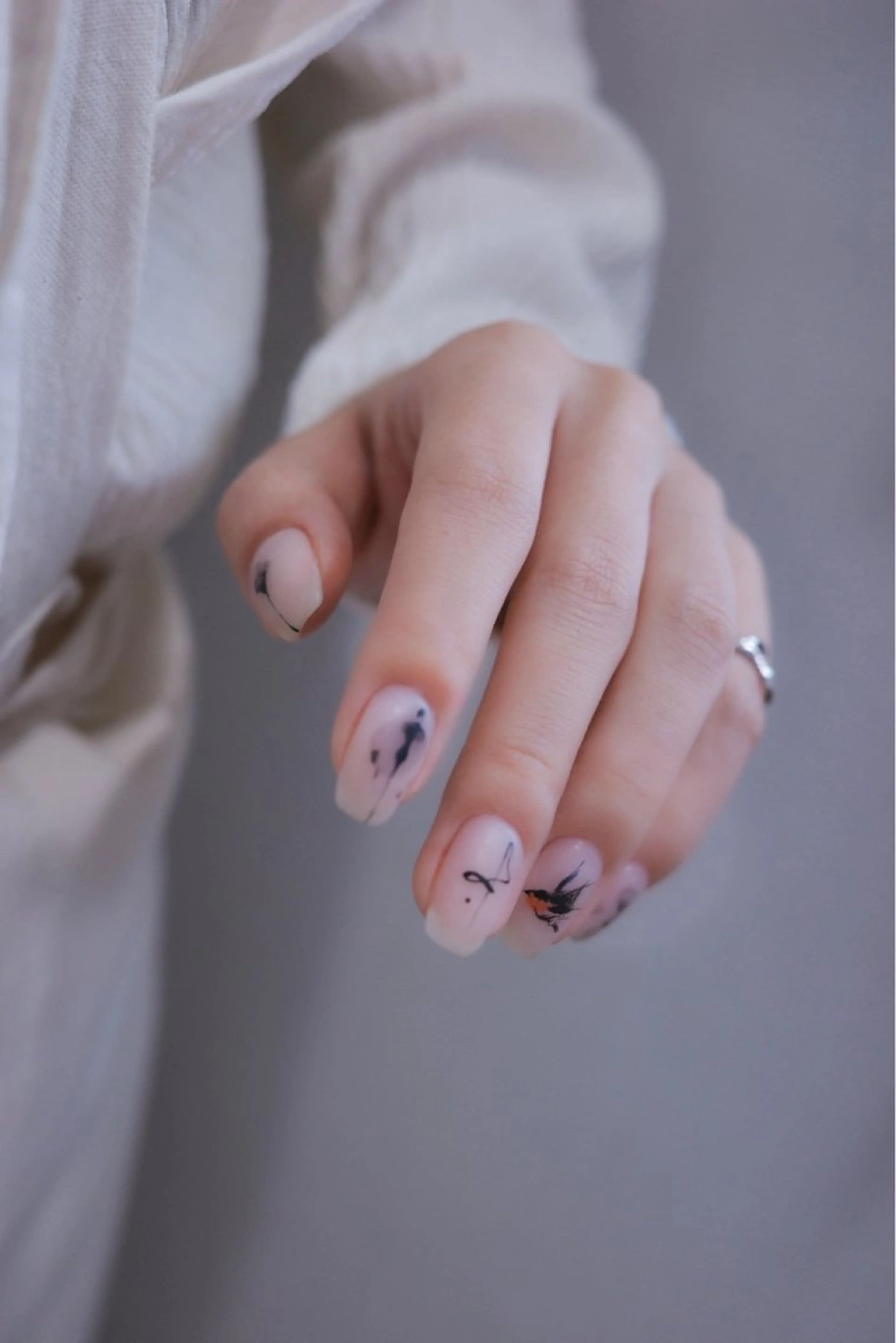 ネイル マットネイル ハンドネイル pointillé .ayaのネイルデザイン