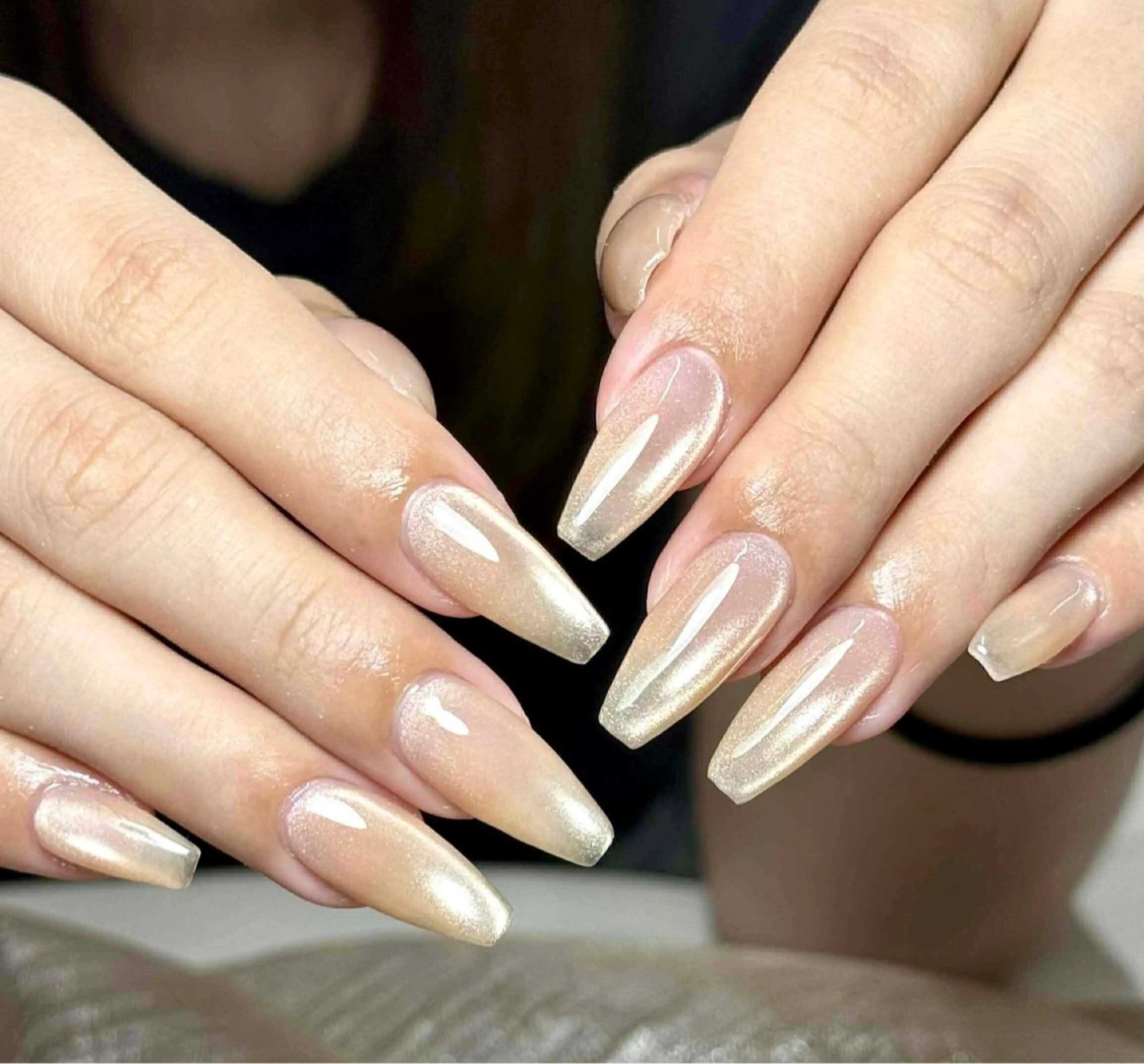 ネイル チークネイル フレンチネイル 韓国ネイル マグネットネイル ミラーネイル ハンドネイル Aki アキのネイルデザイン