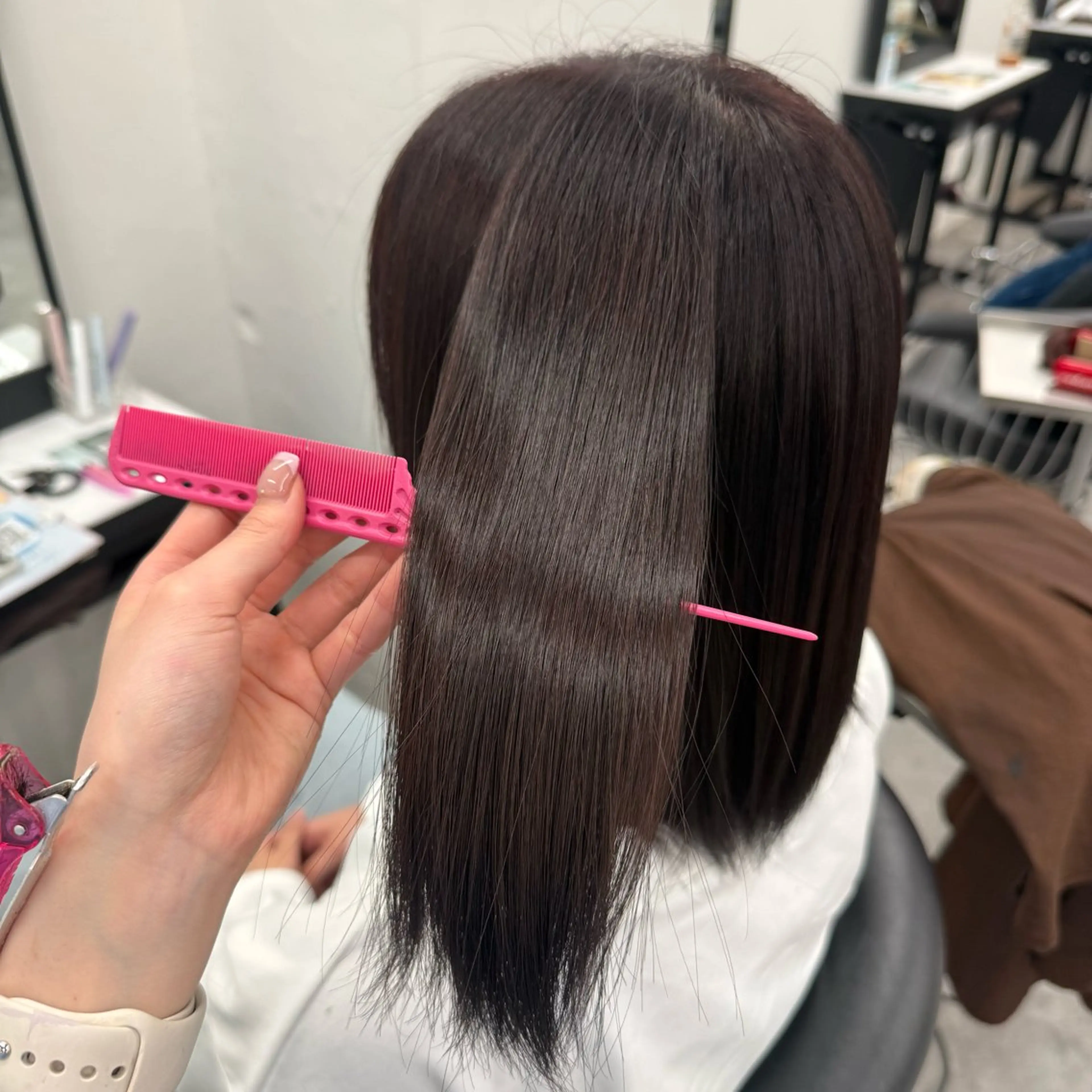 ロング トリートメント ヘアカラー トリートメント 🎀 艶カラー🎀SAEのヘアスタイル