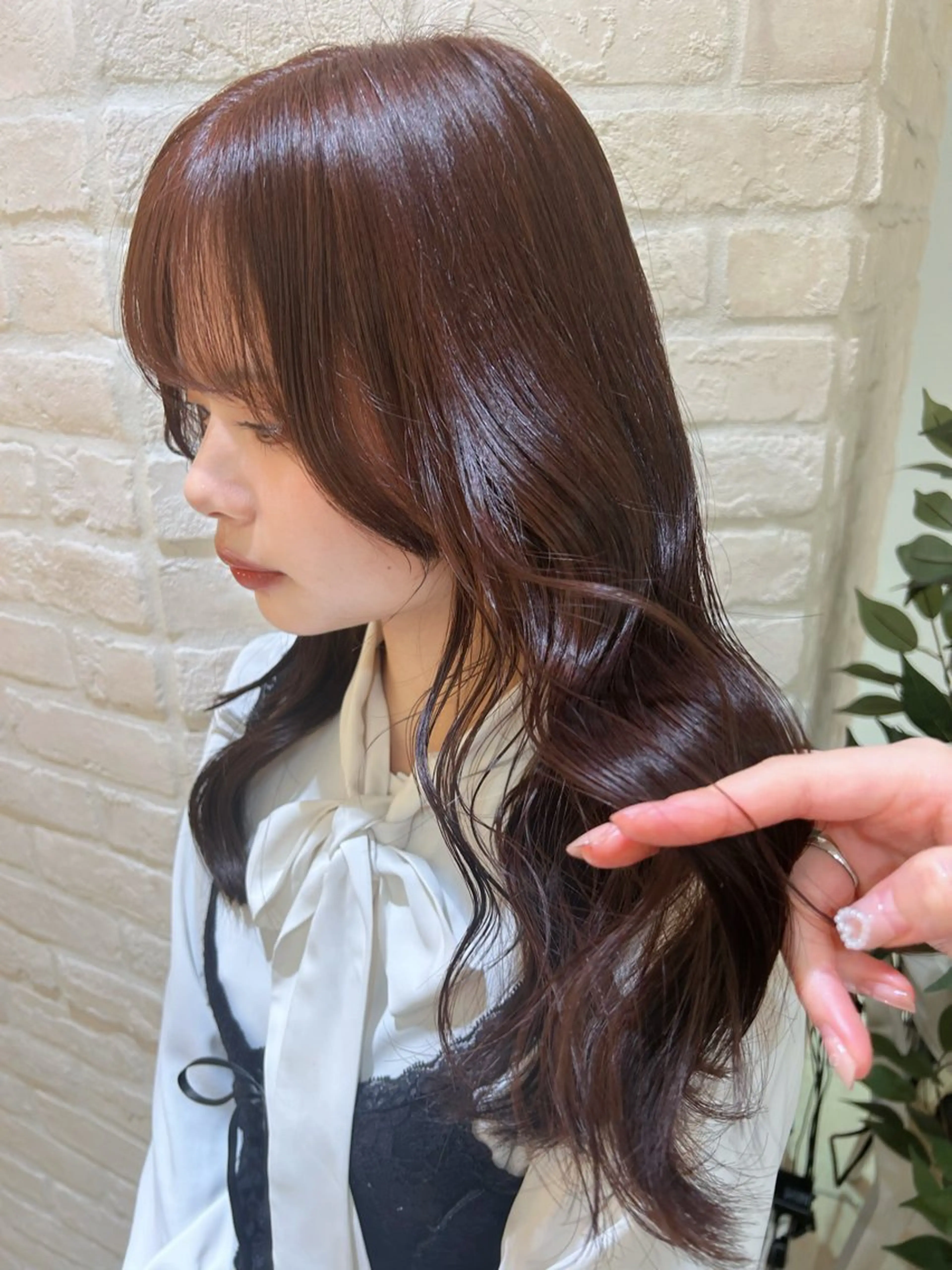 ロング カラー ブラウンカラー ラベンダーカラー ヘアカラー momoha 『モテヘア🍓』のヘアスタイル