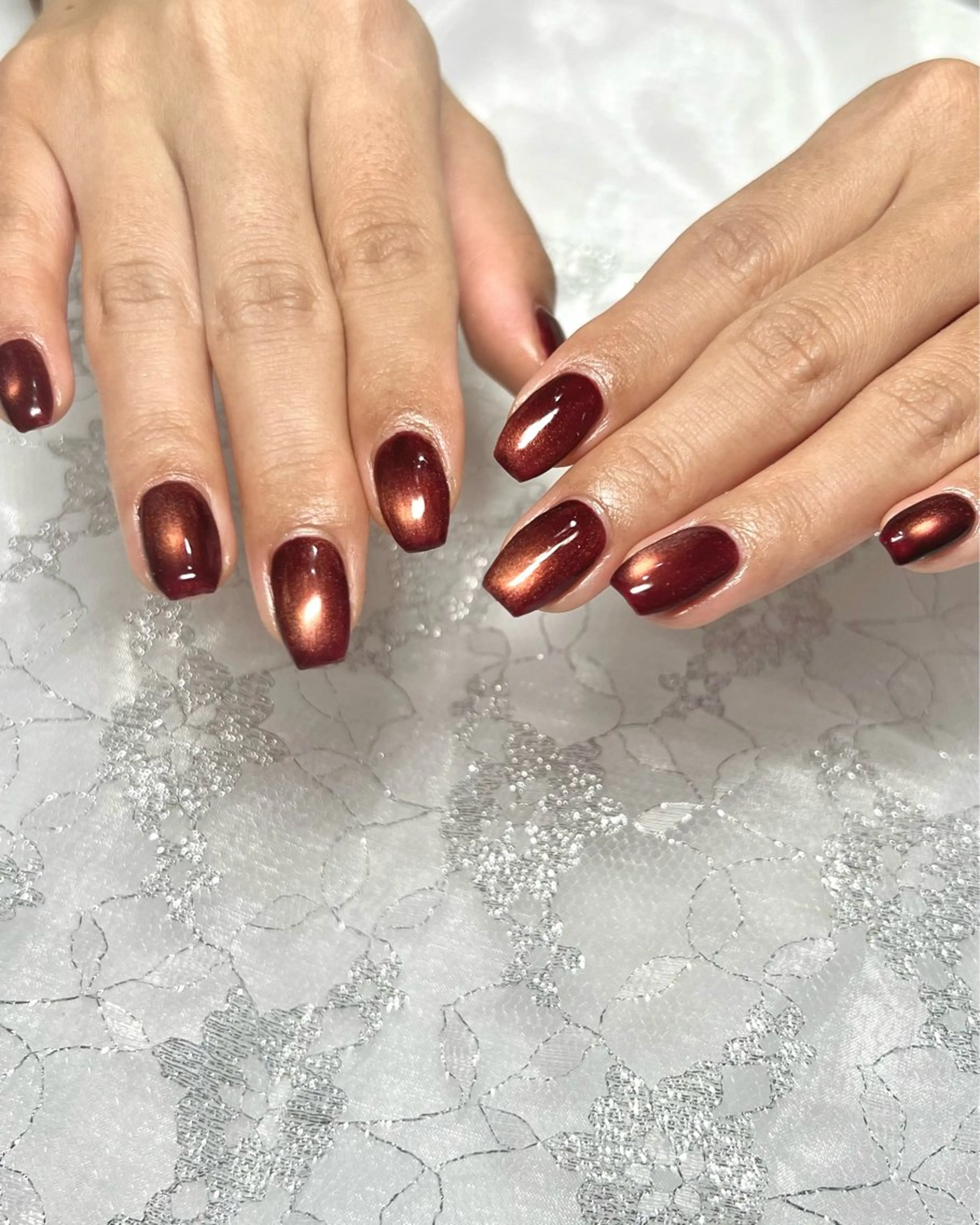 ネイル nailsalon moe.所属・yume 大人ガーリーネイルのネイルデザイン