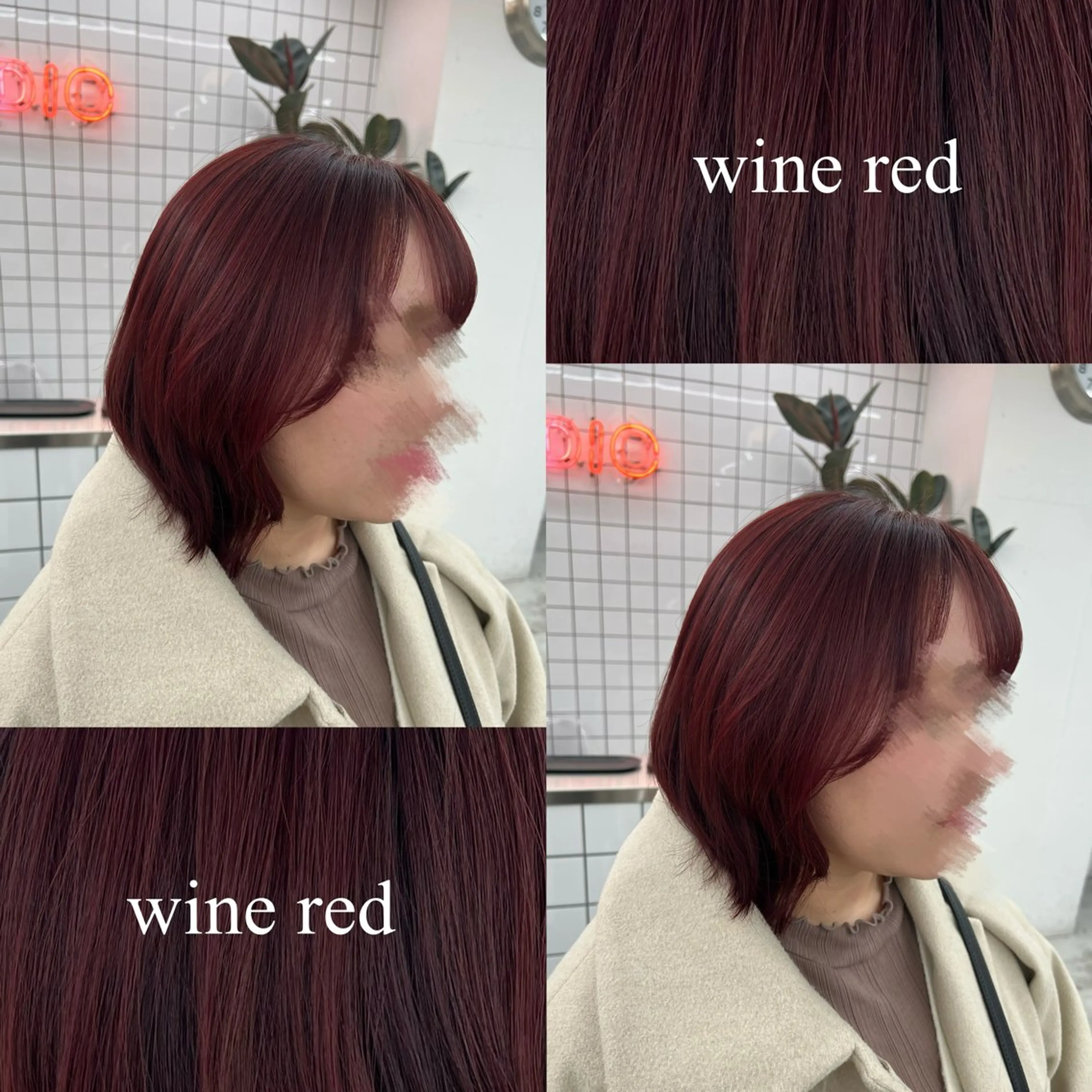 ミディアム カラー ベージュカラー ブリーチ ボルドーカラー ブラウンカラー ブリーチなしカラー カット ヘアカラー 🌷︎あすか🌷 JILLSTUDIOのヘアスタイル