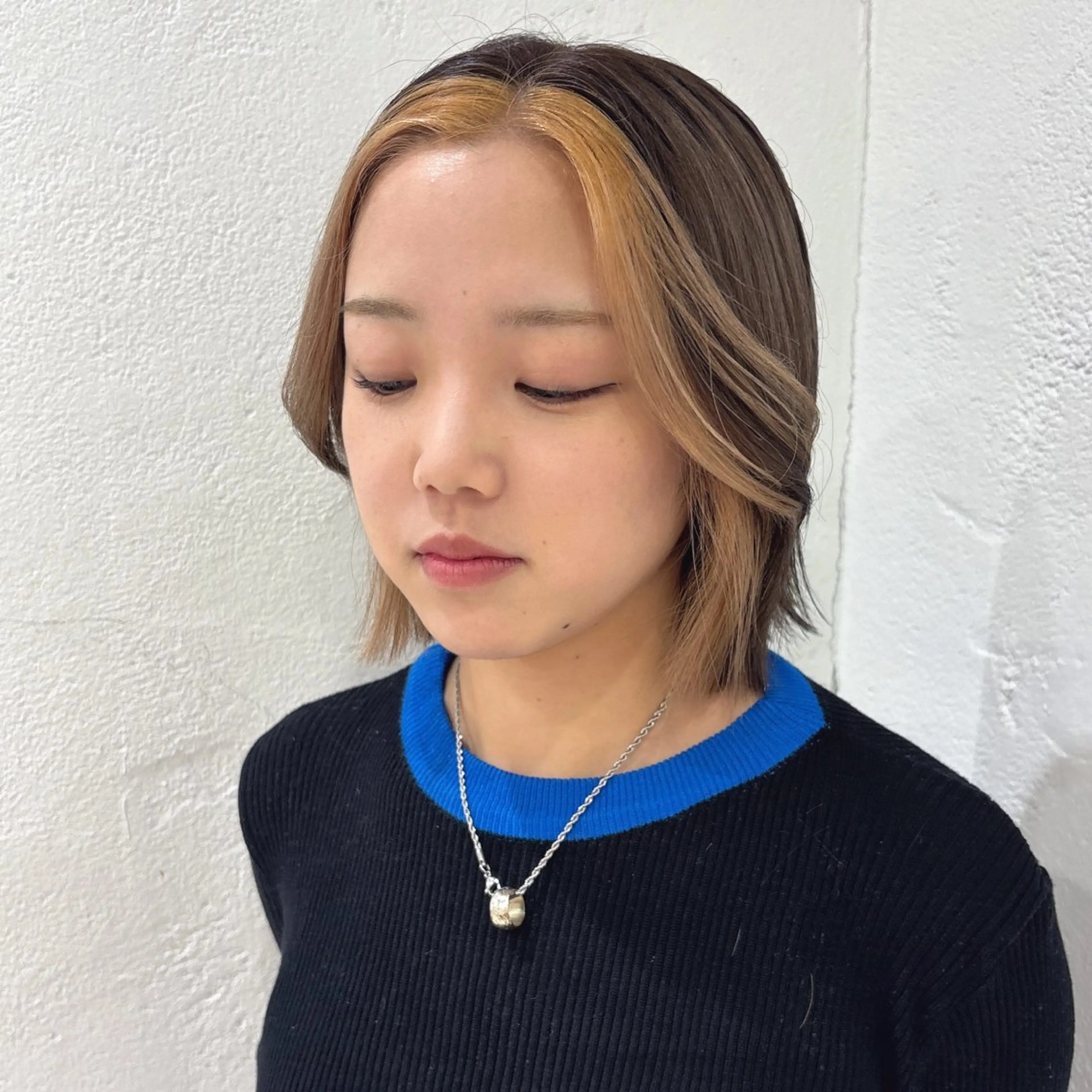 ミディアム カラー ヘアカラー 縮毛矯正/Wカラー /アレンジ🌙あまにのヘアスタイル