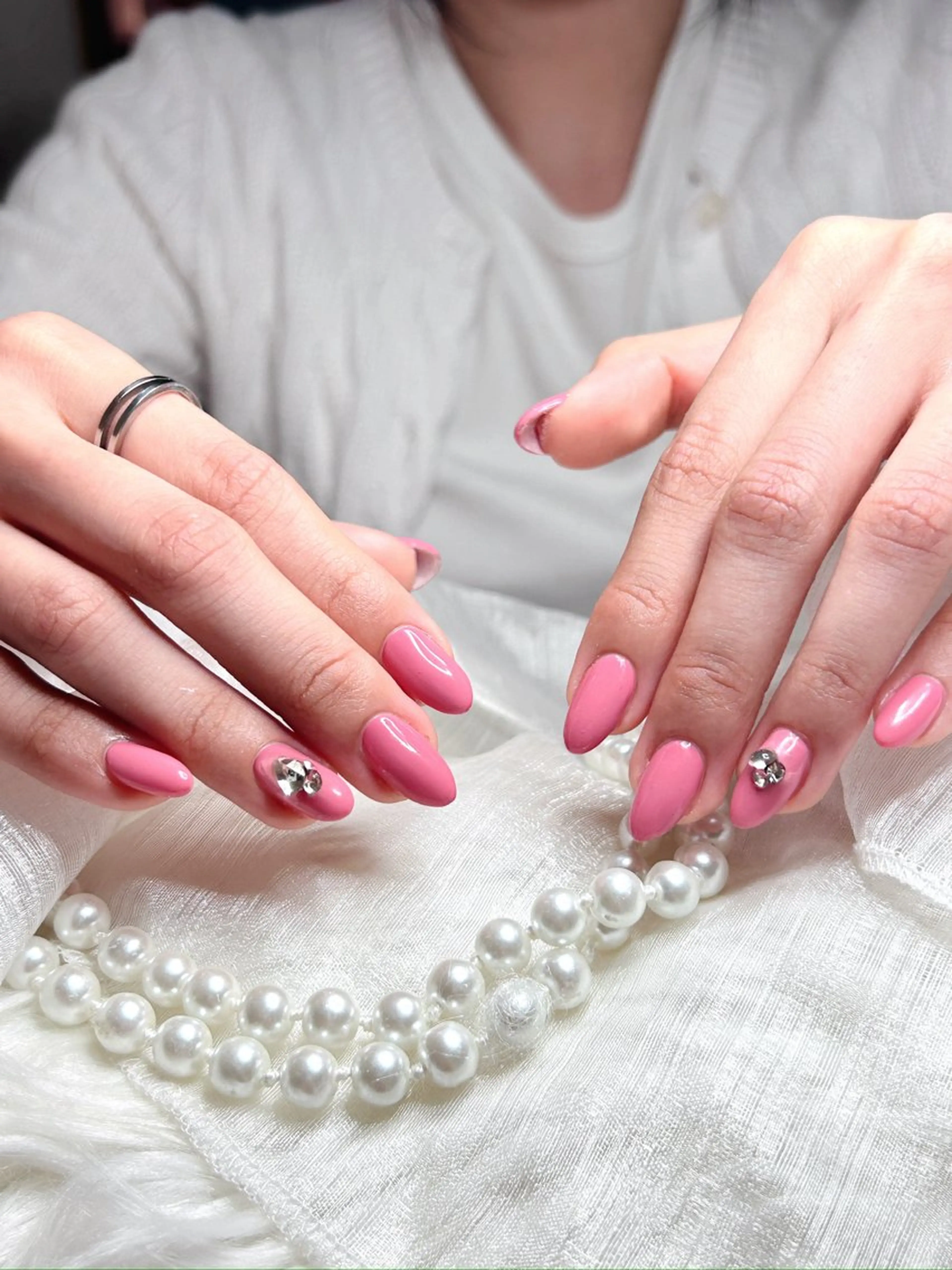 ネイル チークネイル ジェルネイル ガーリー マグネットネイル ニュアンスネイル Kinoko／ チップスカルプ専門店のネイルデザイン