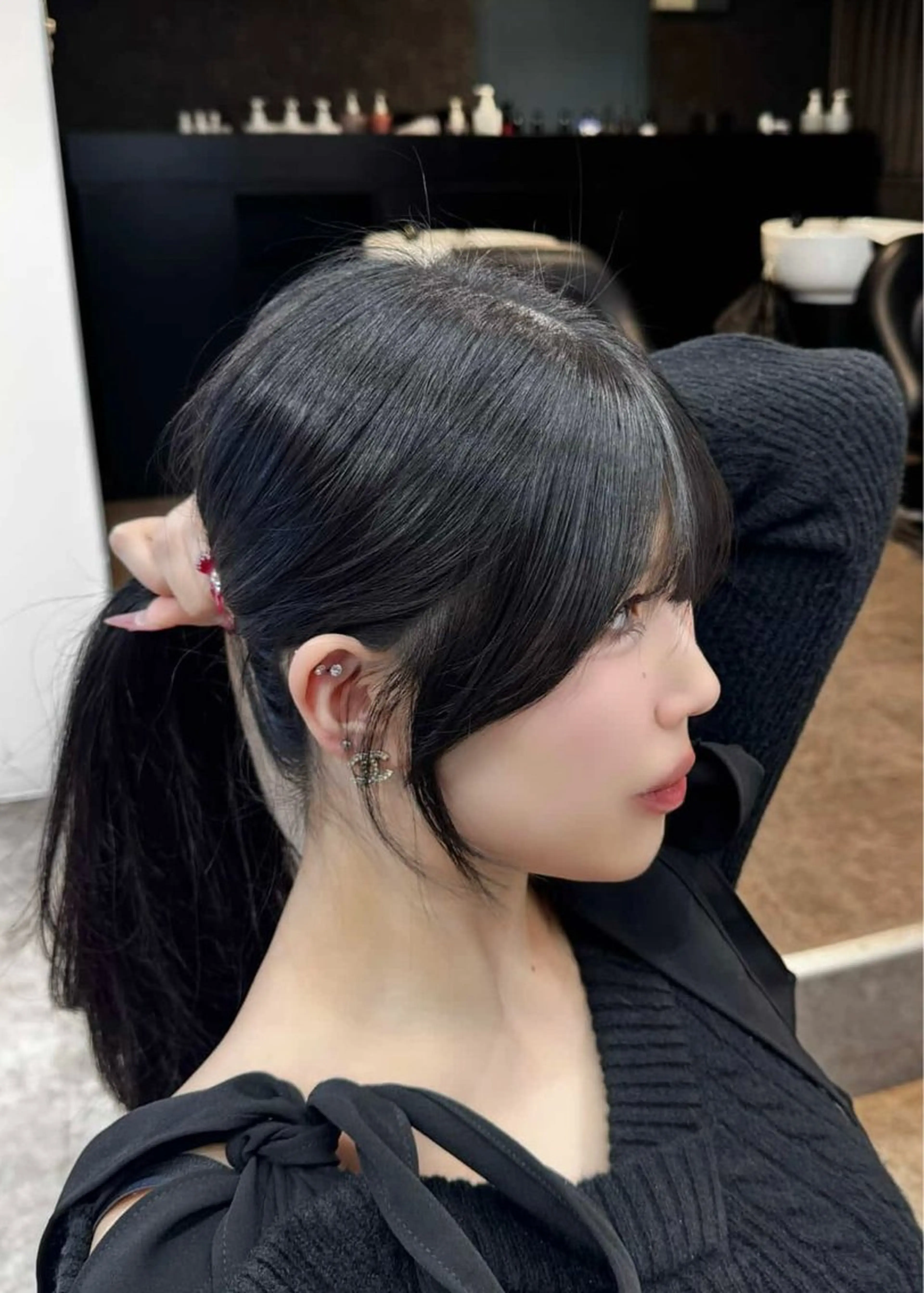 ミディアム カラー 新宿/顔周りカット/ レイヤー/がっきーのヘアスタイル