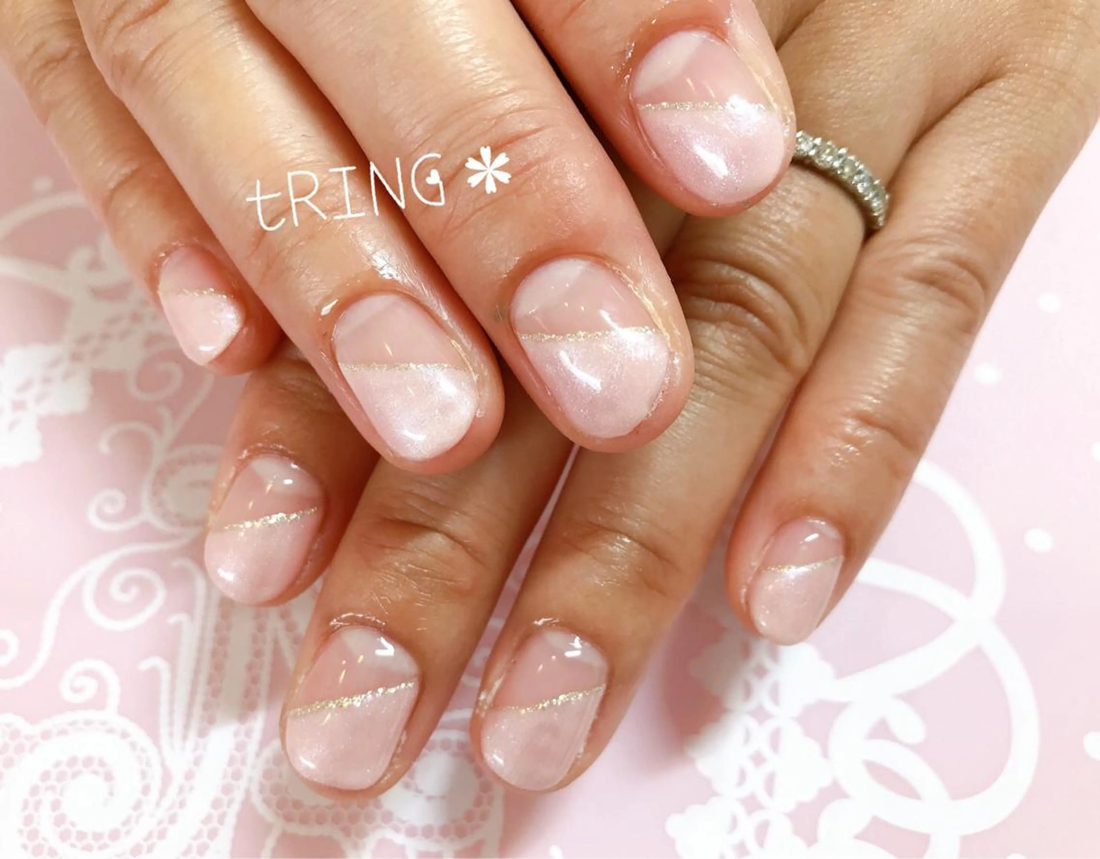 ネイル ハンドネイル tRING＊ しいの木台のネイルデザイン
