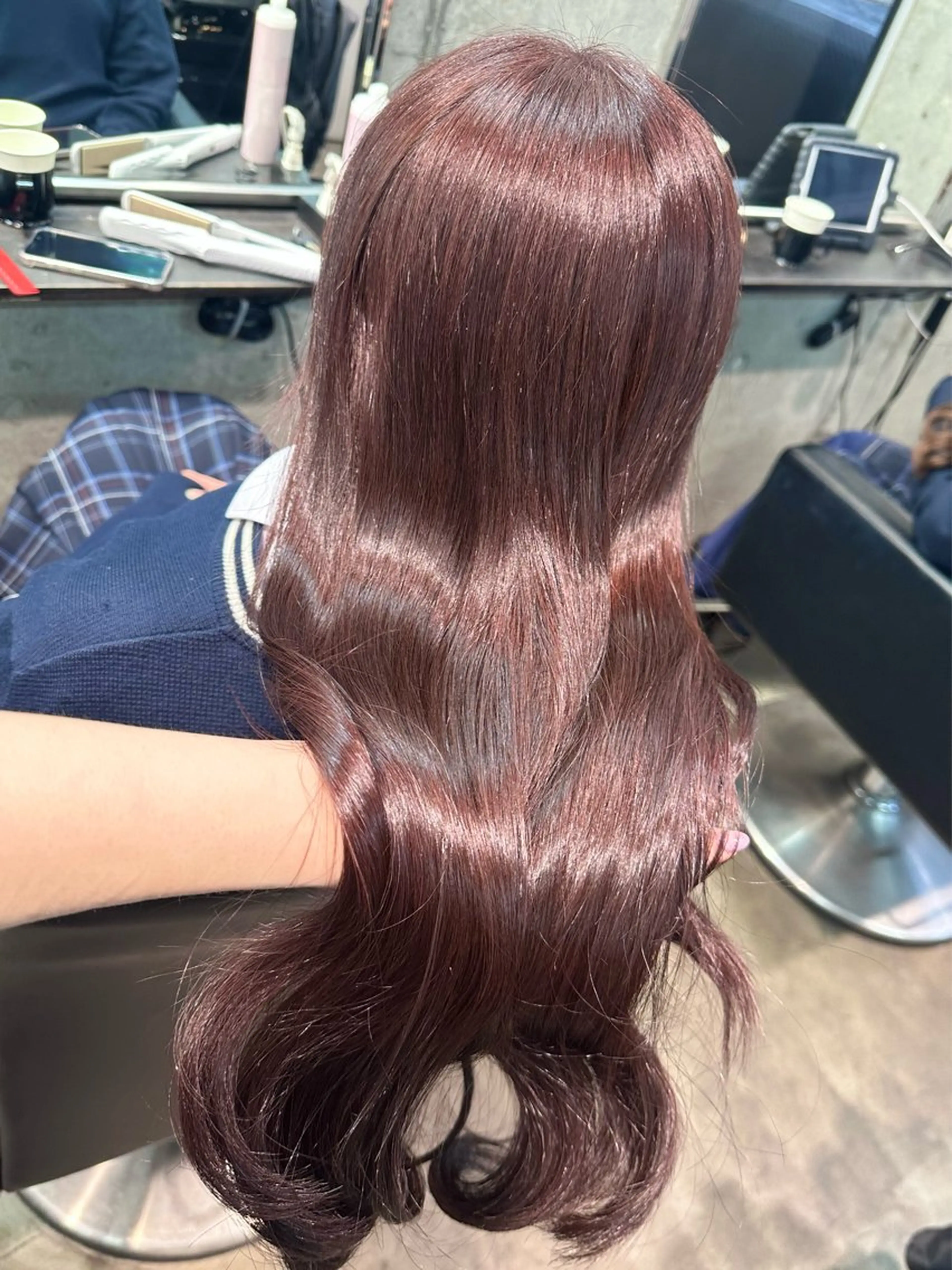 ロング カラー ヘアカラー トリートメント 🫧透明感カラー/ エクステ🫧アサミ️のヘアスタイル