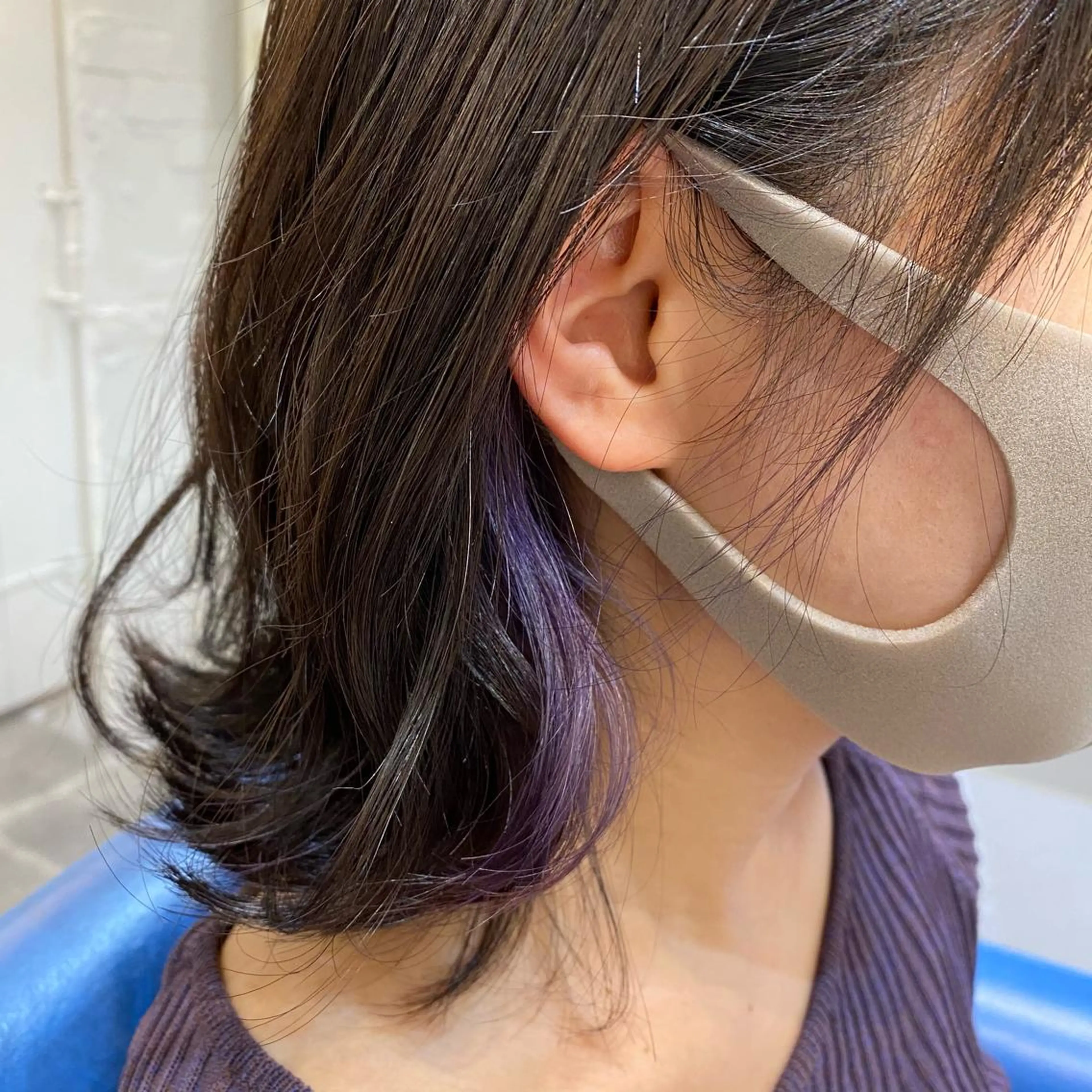 ミディアム カラー インナーカラー メンズパーマ/ エクステ🌞セナのヘアスタイル