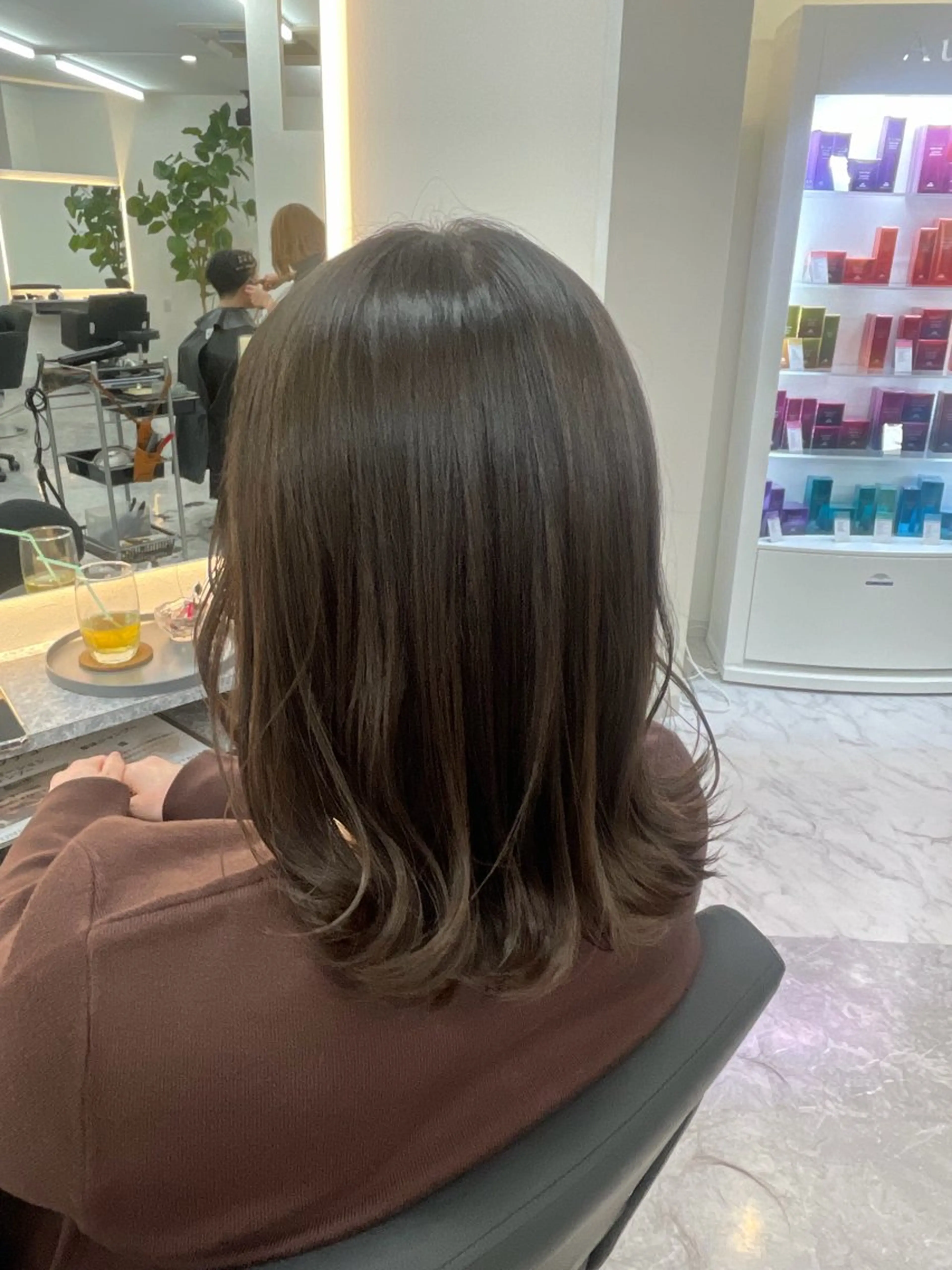 ミディアム カラー カット ヘアカラー 山中麗美 / モデル募集のヘアスタイル