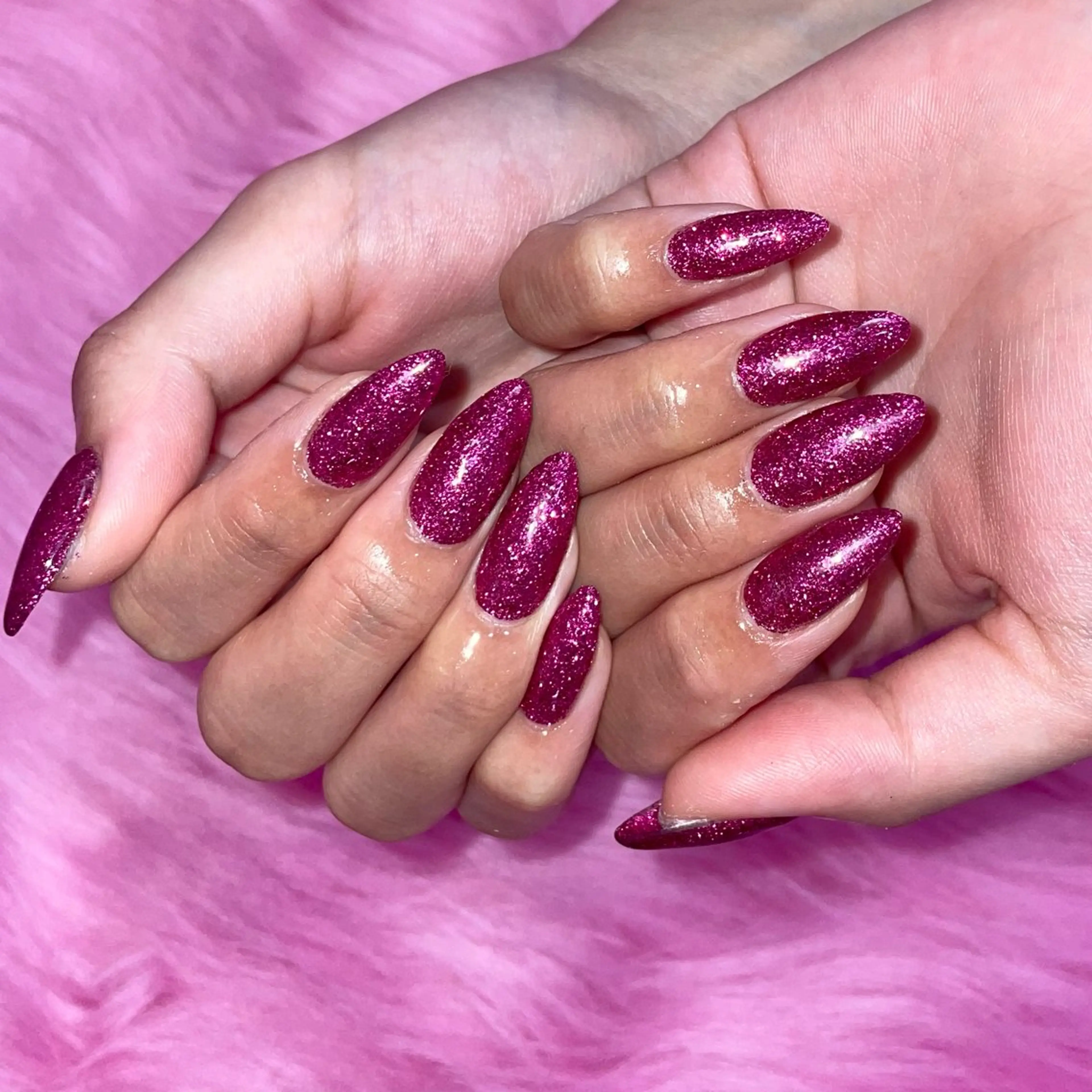 ネイル ジェルネイル ワンカラーネイル PINS16🩷 YUNOのネイルデザイン