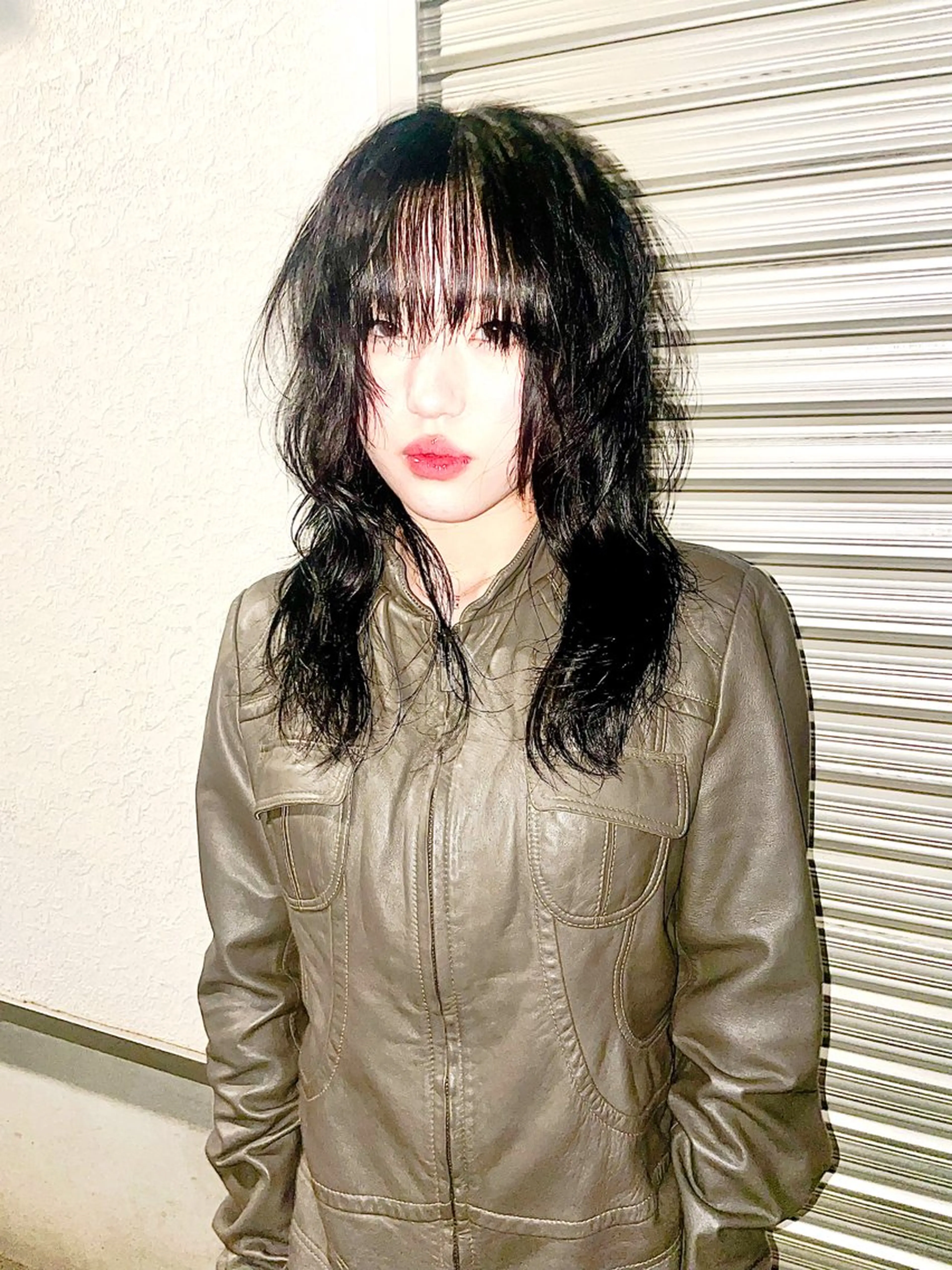 セミロング カット デザインカラー⭐︎★ 🐆hyo🐆のヘアスタイル