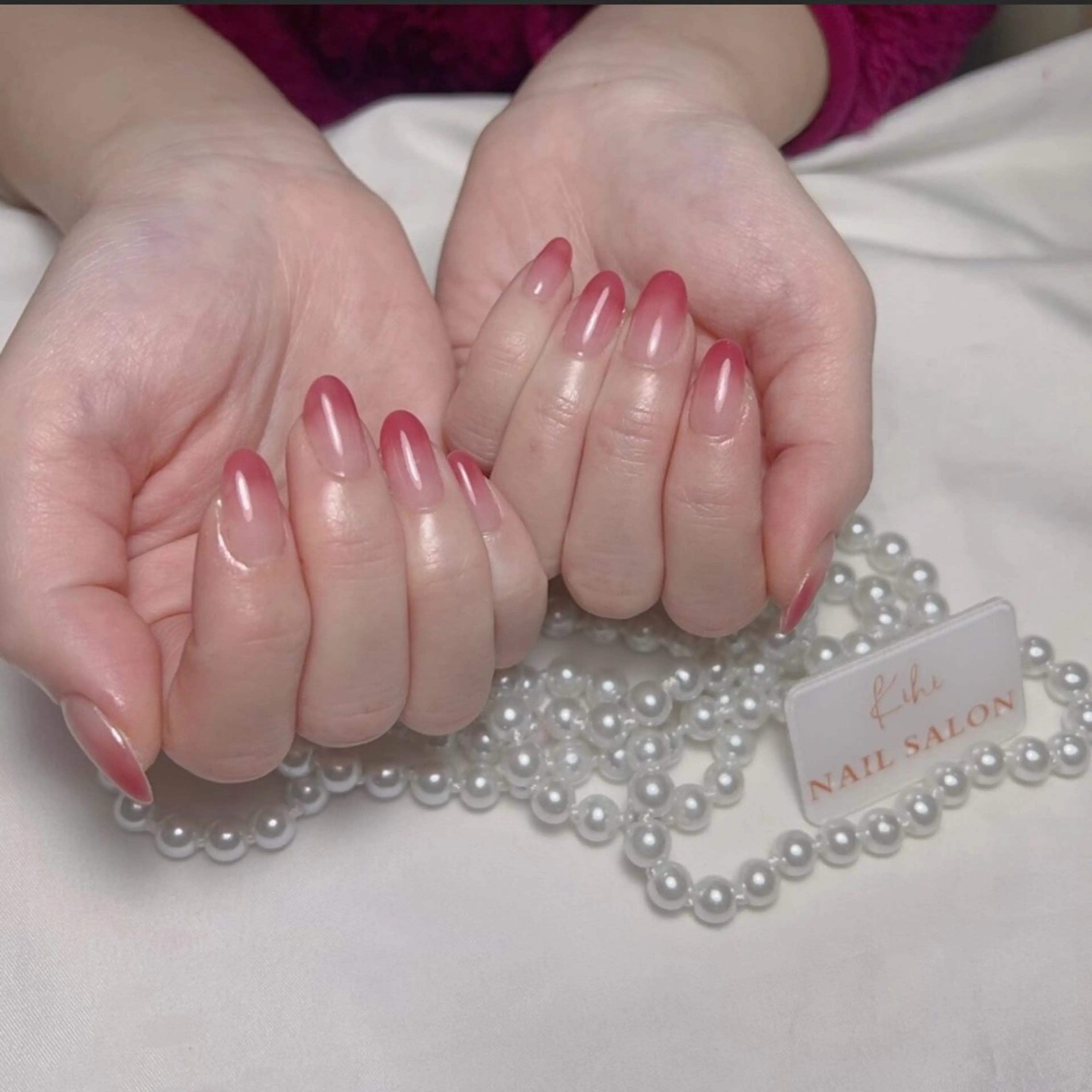 ネイル アートネイル フレンチネイル ジェルネイル グラデーション 韓国ネイル ハンドネイル 💕鈴木ユリ パラジェル/オフ無料のネイルデザイン