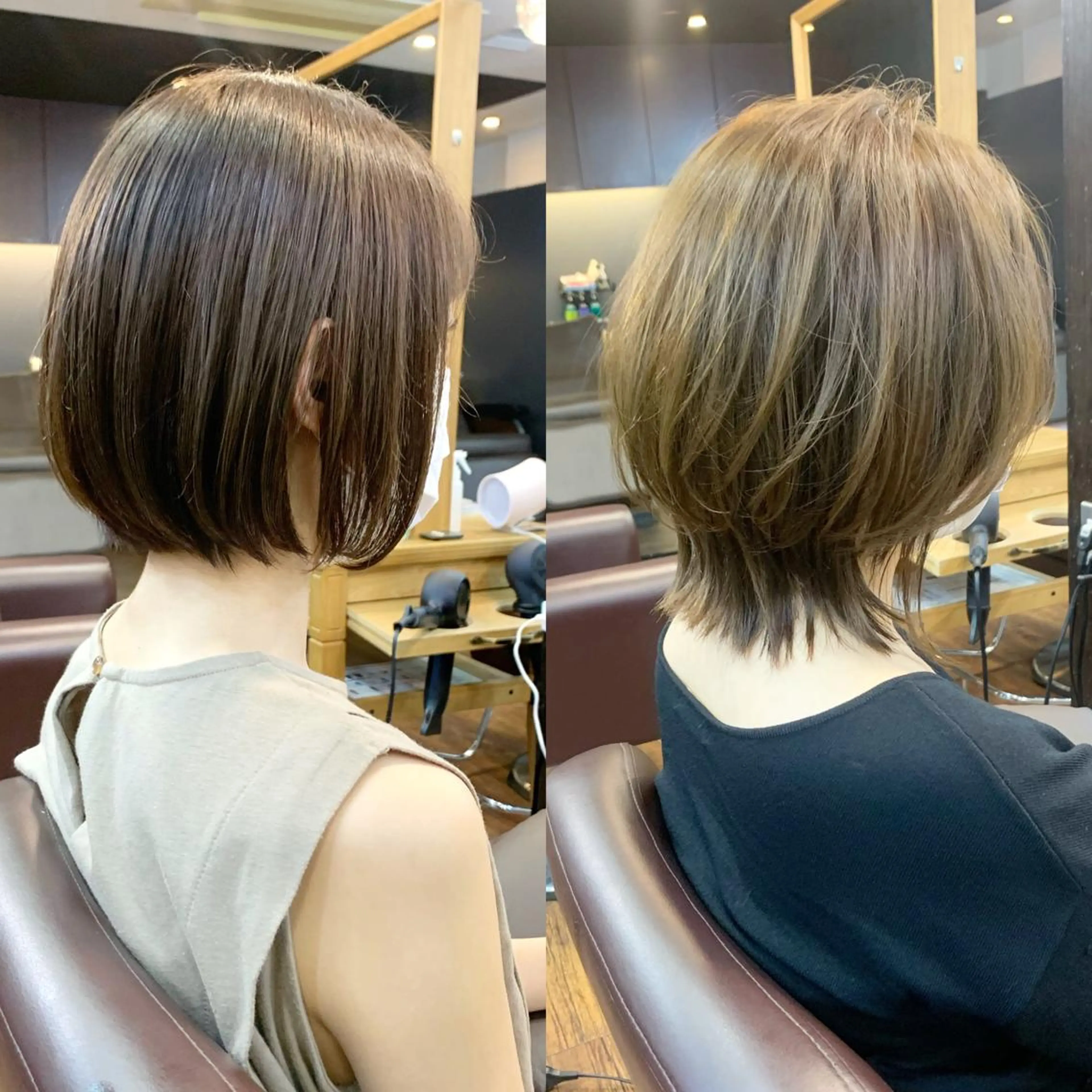 ショート カラー 縮毛矯正/ショート/ レイヤー/畑中正敏のヘアスタイル