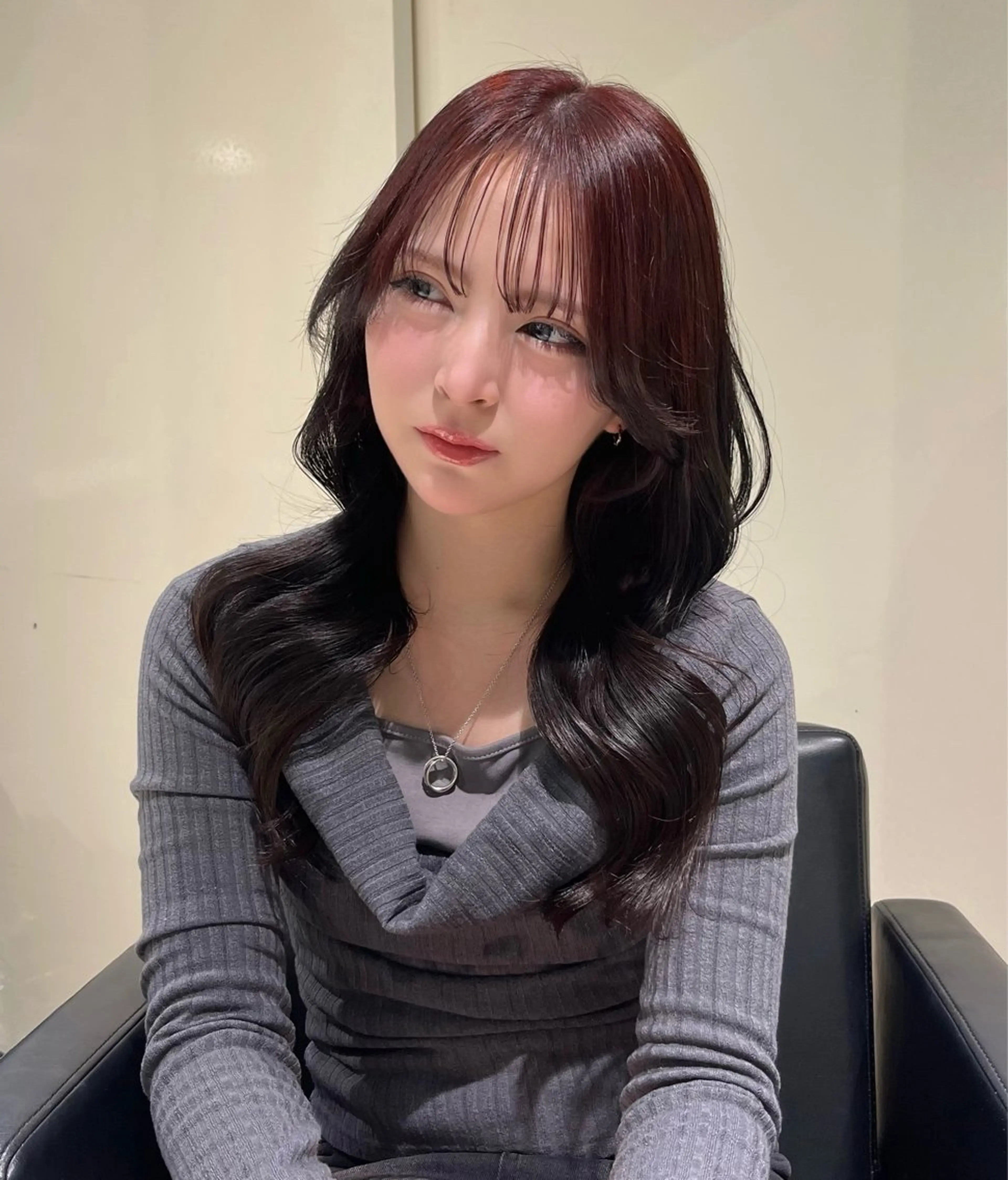 ロング 髪質改善/透明感カラ ー/レイヤー/あやはのヘアスタイル