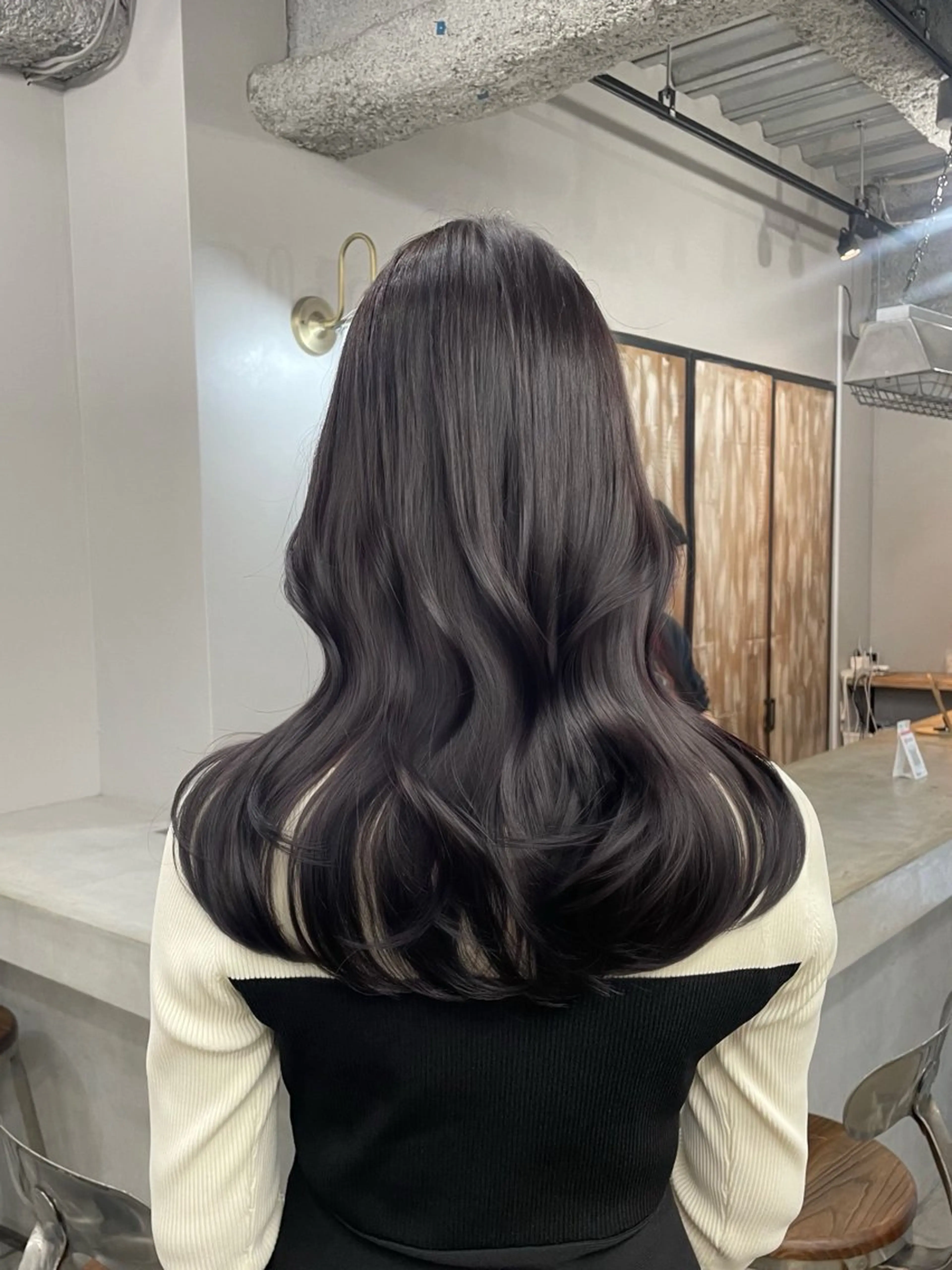 ロング カラー ヘアカラー 新宿/韓国ヘア/ 髪質改善ストレートのヘアスタイル