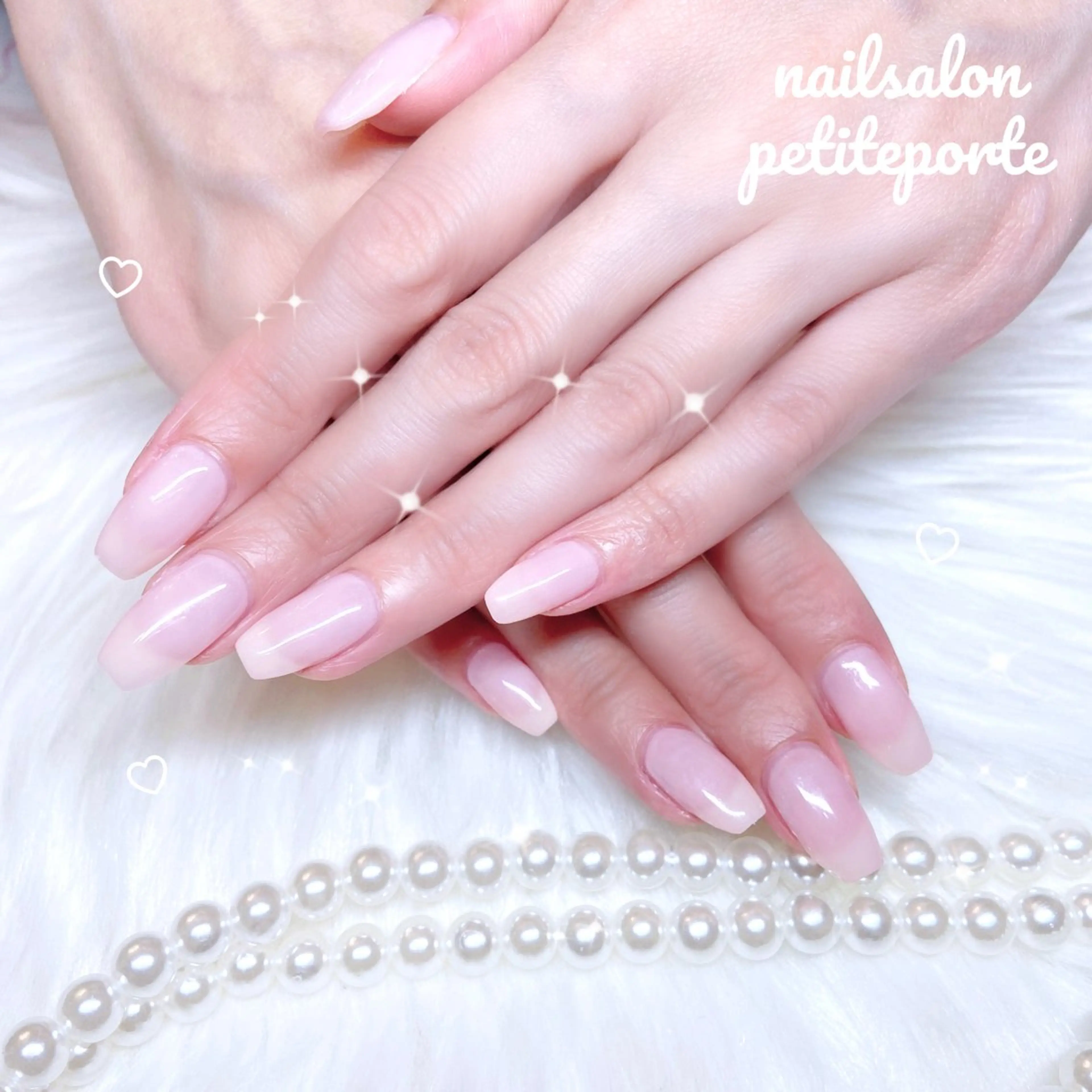 ネイル オフィスネイル ワンカラーネイル ピンク ブライダルネイル ハンドネイル petite porteのネイルデザイン