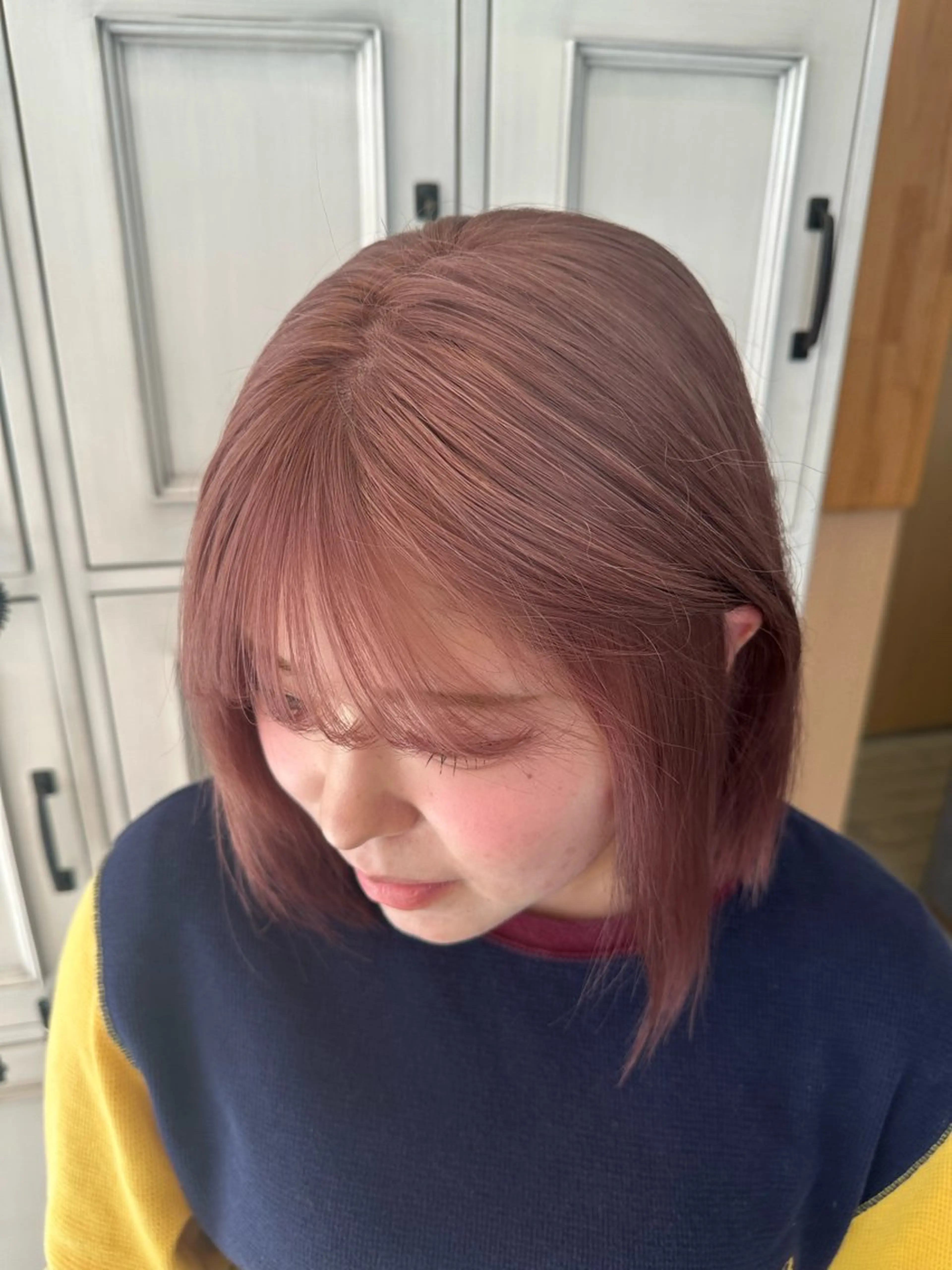 ミディアム カラー 坂庭 美夢のヘアスタイル