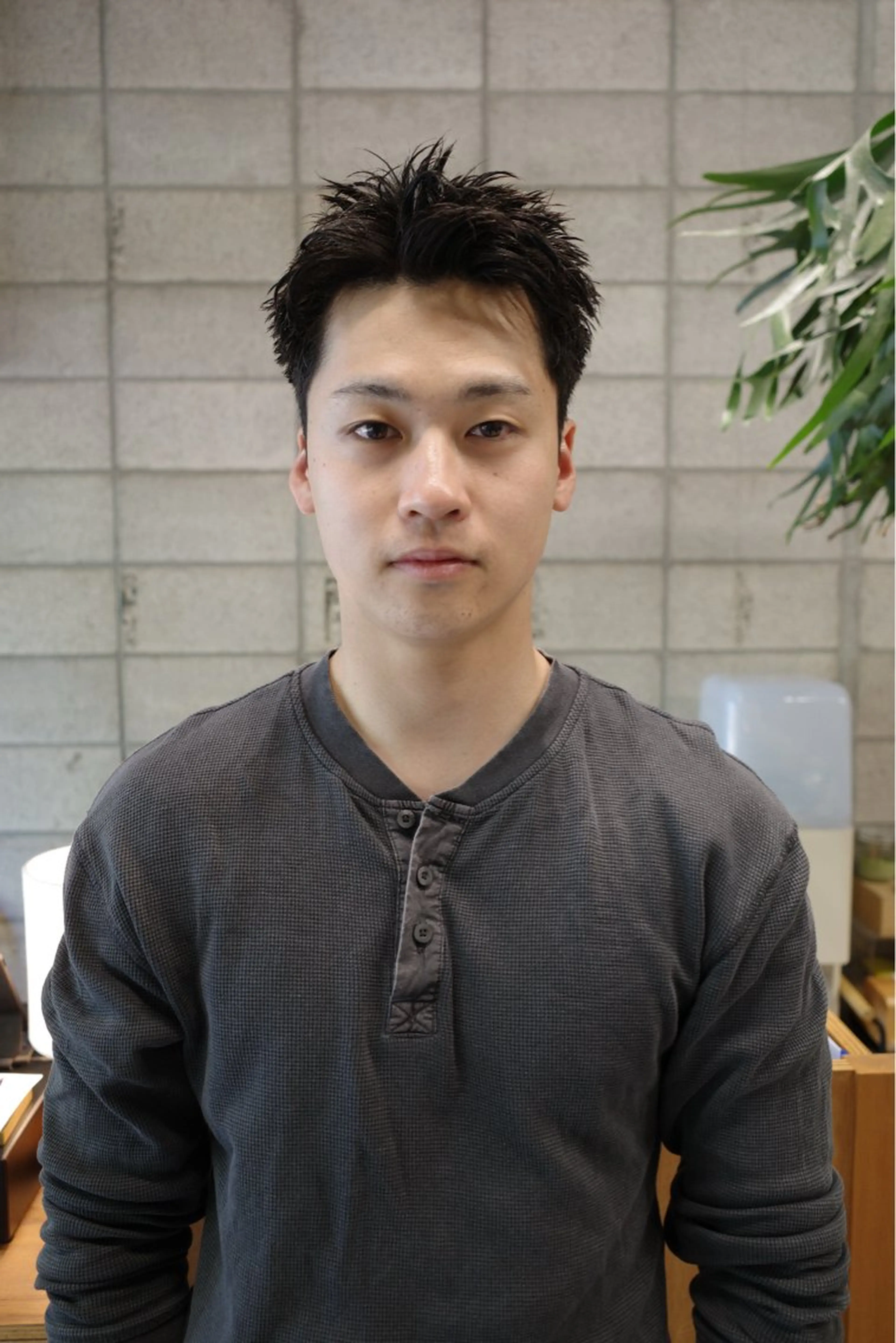 ショート メンズ 西宮北口メンズパーマ 鮫島竜海のヘアスタイル