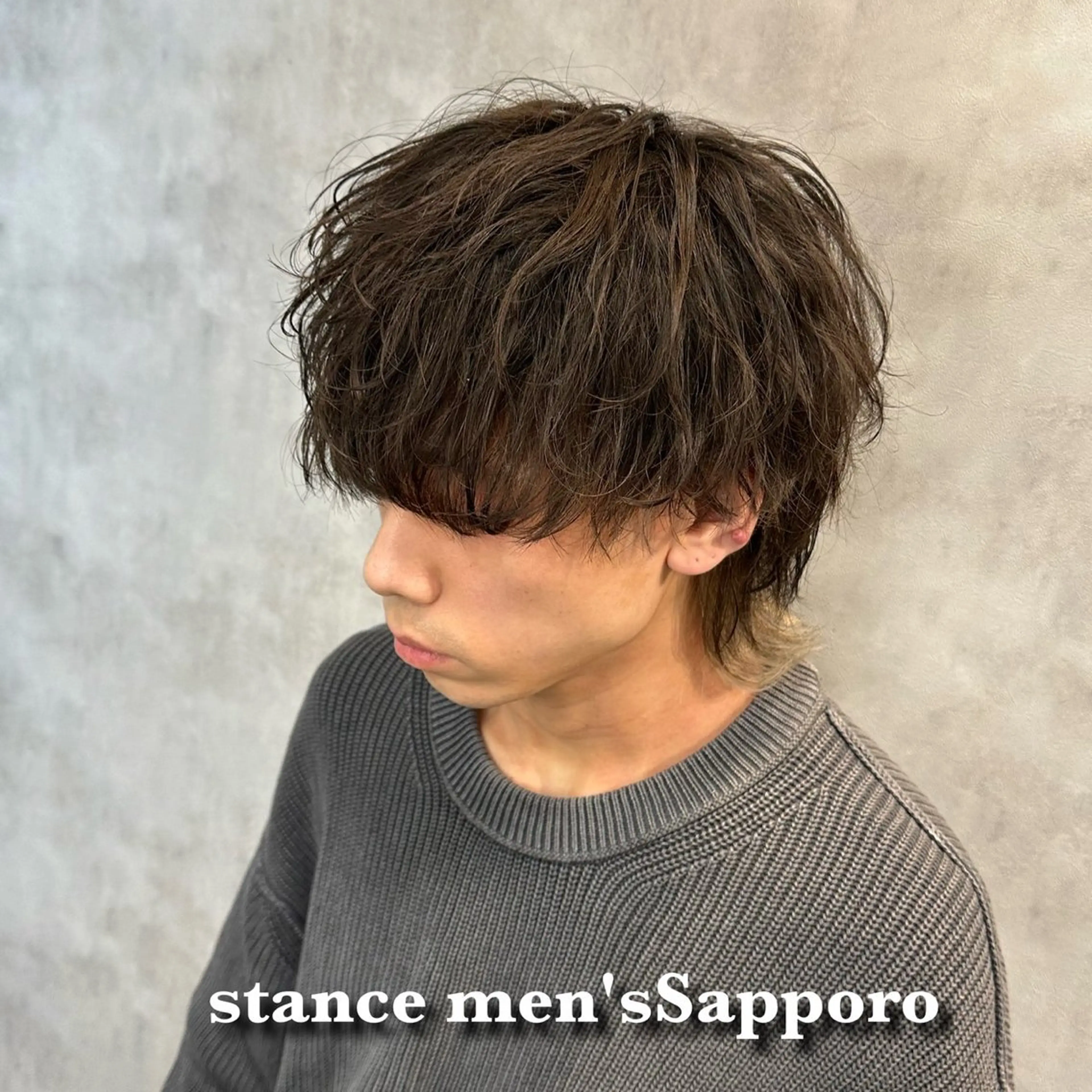 ショート カラー パーマ メンズ カット パーマ メンズ特化 👑YUTAのヘアスタイル