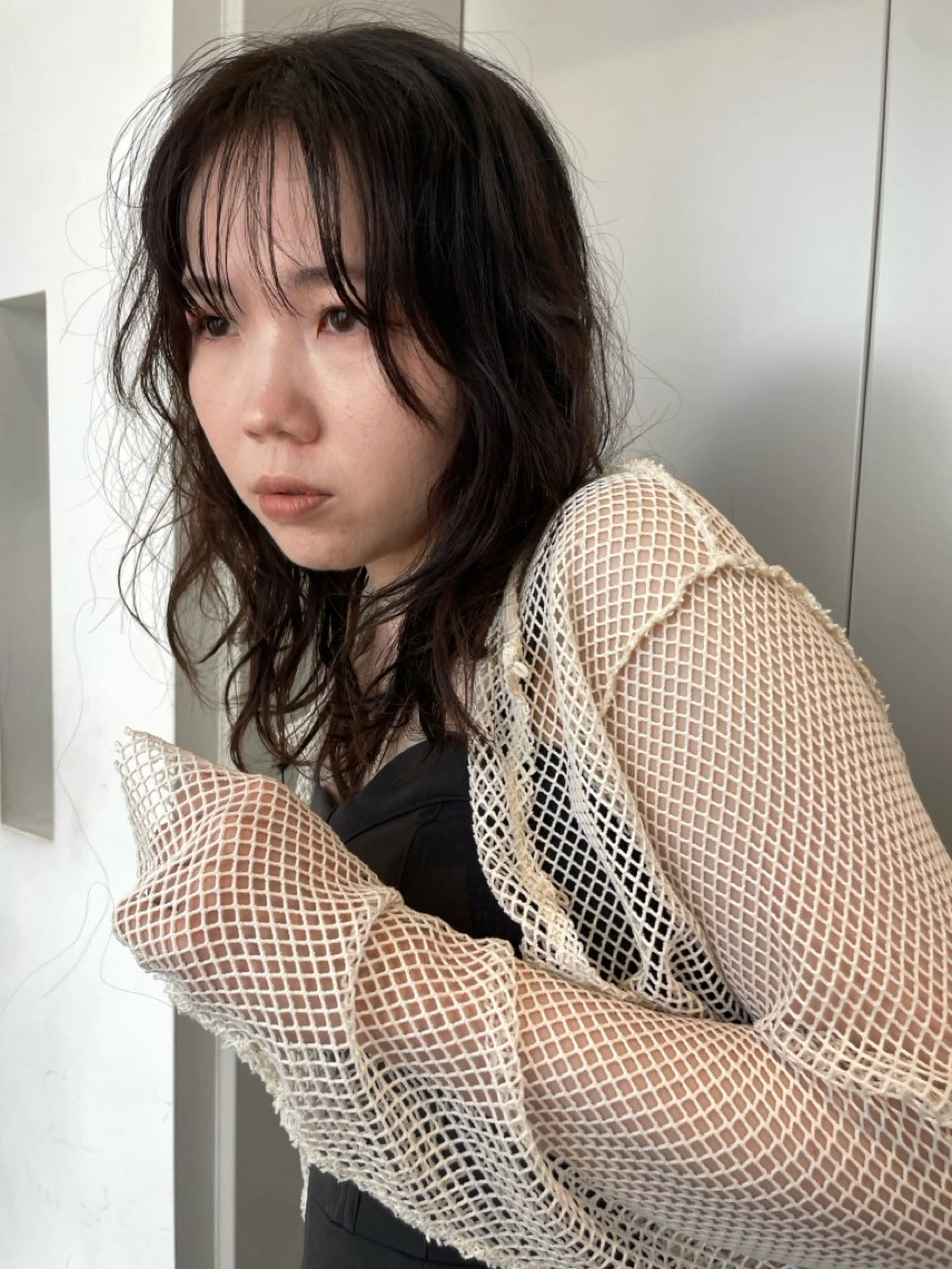 セミロング パーマ カット パーマ 抜け感ボブ×パーマ ｜kazaneのヘアスタイル