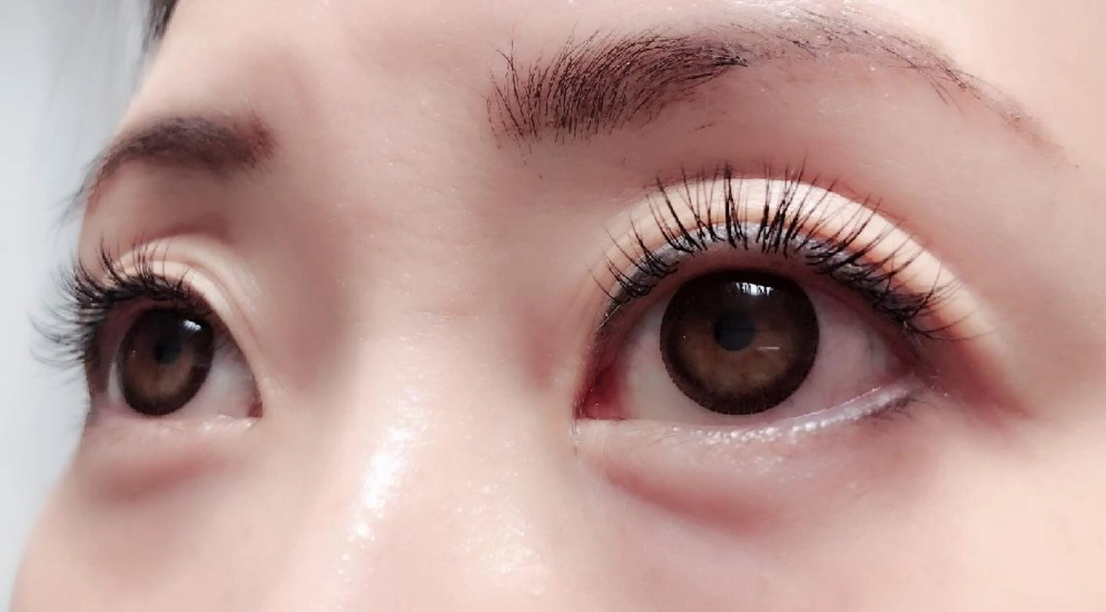 マツエク・マツパ 付け放題 フラットラッシュ ナチュラル 下まつげエクステ 一重×まつ毛パーマ 吉岡 ゆうなのマツエク・マツパデザイン