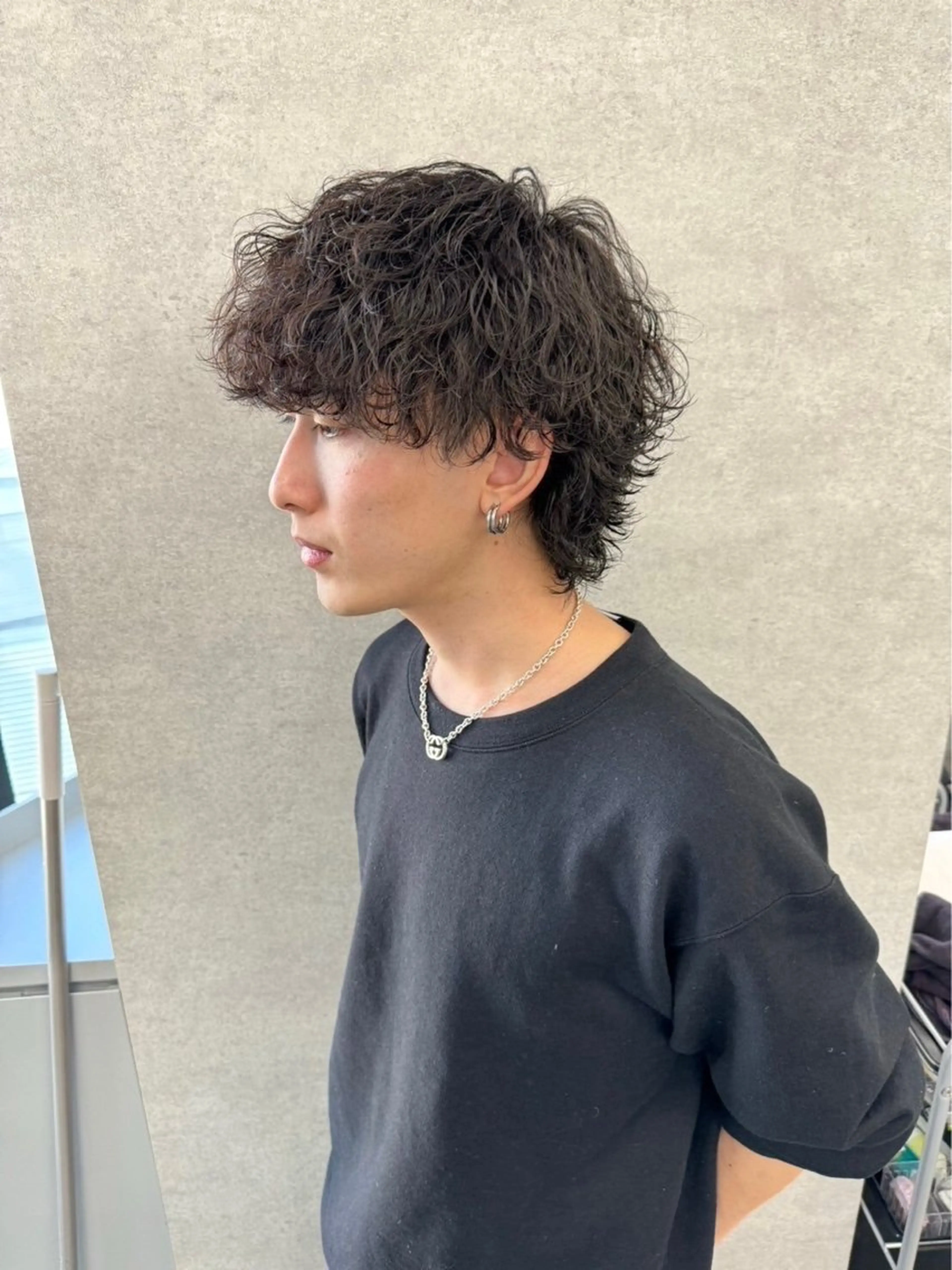 パーマ メンズ 渋谷サーフカール アメカジ美容師のヘアスタイル