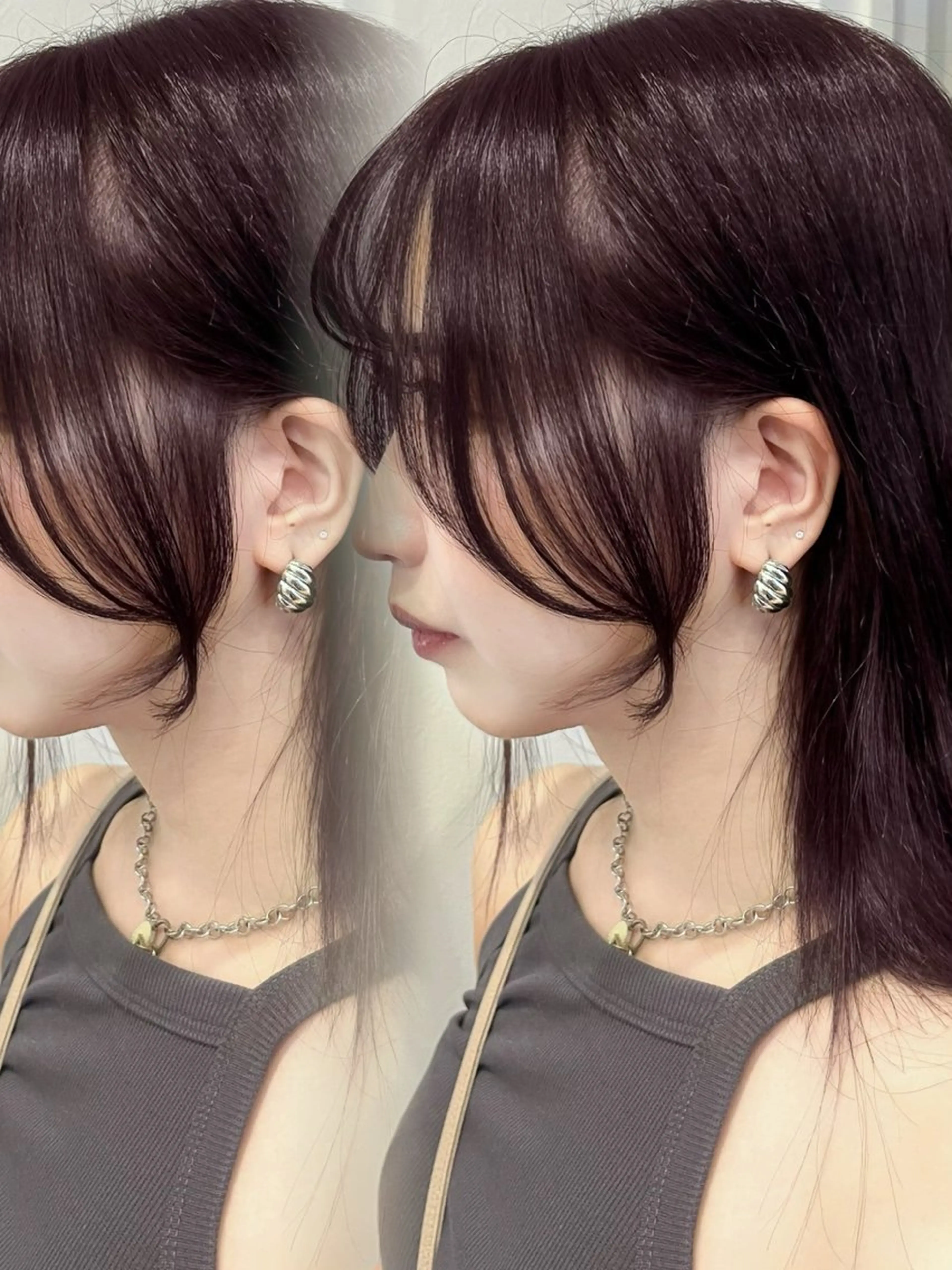 ロング 顔周りカット 透明感カラー/京都 /Himari🩶のヘアスタイル