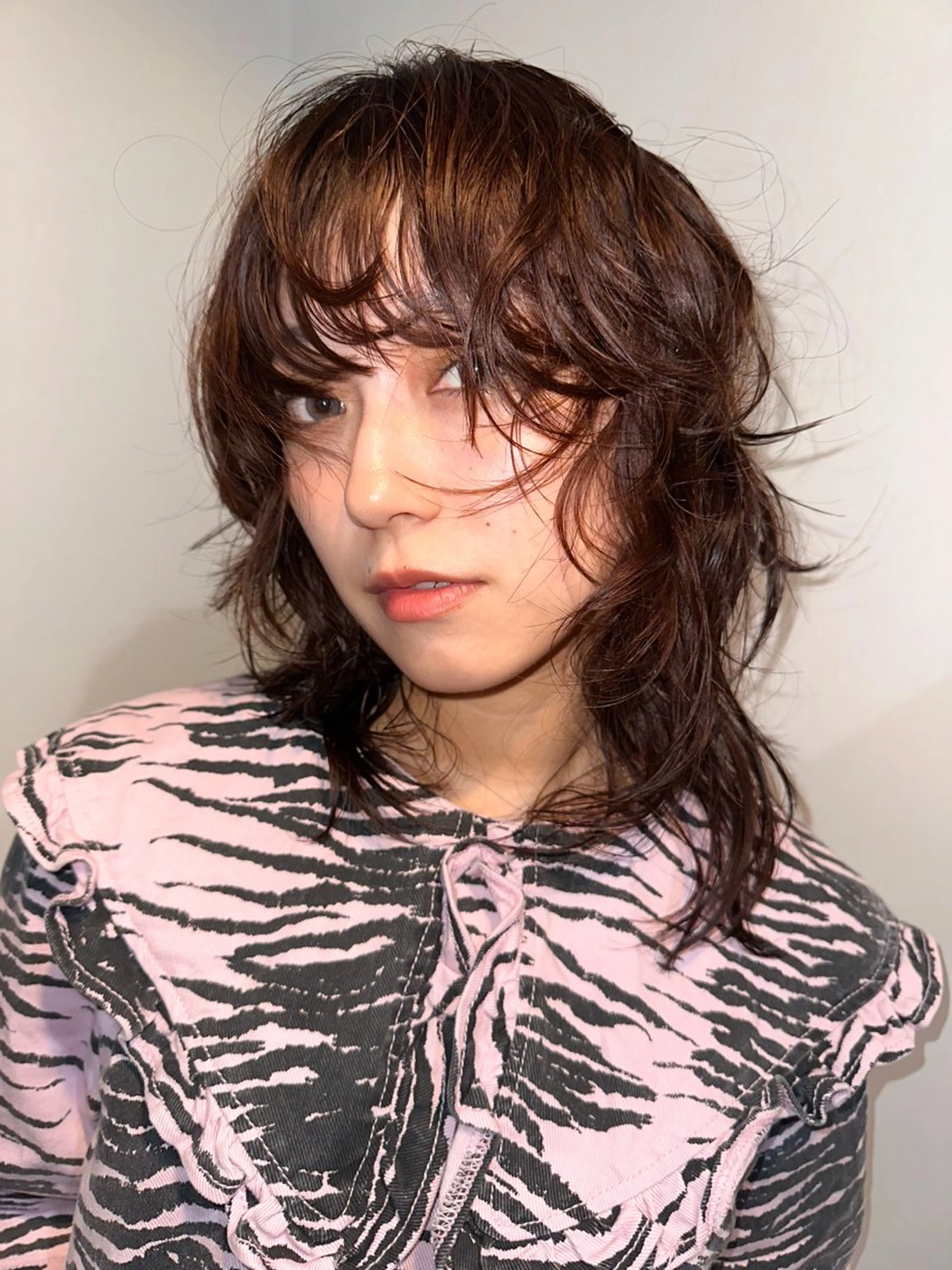 セミロング カラー パーマ カット パーマ 🎀オイダイラ モモカ🎀のヘアスタイル