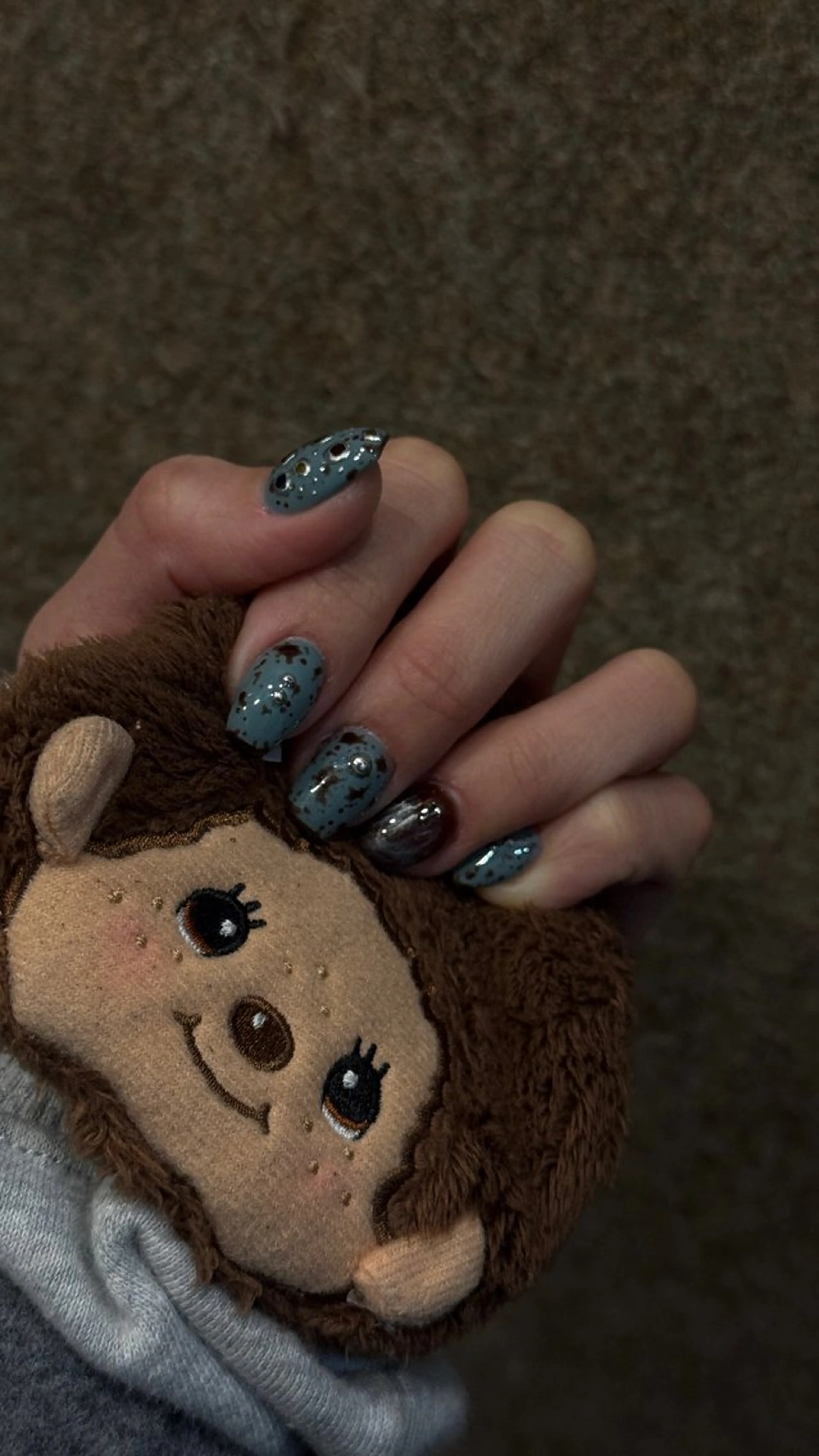 ネイル アートネイル オーロラネイル クリアネイル 長さ出し フレンチネイル 原田 梨香のネイルデザイン