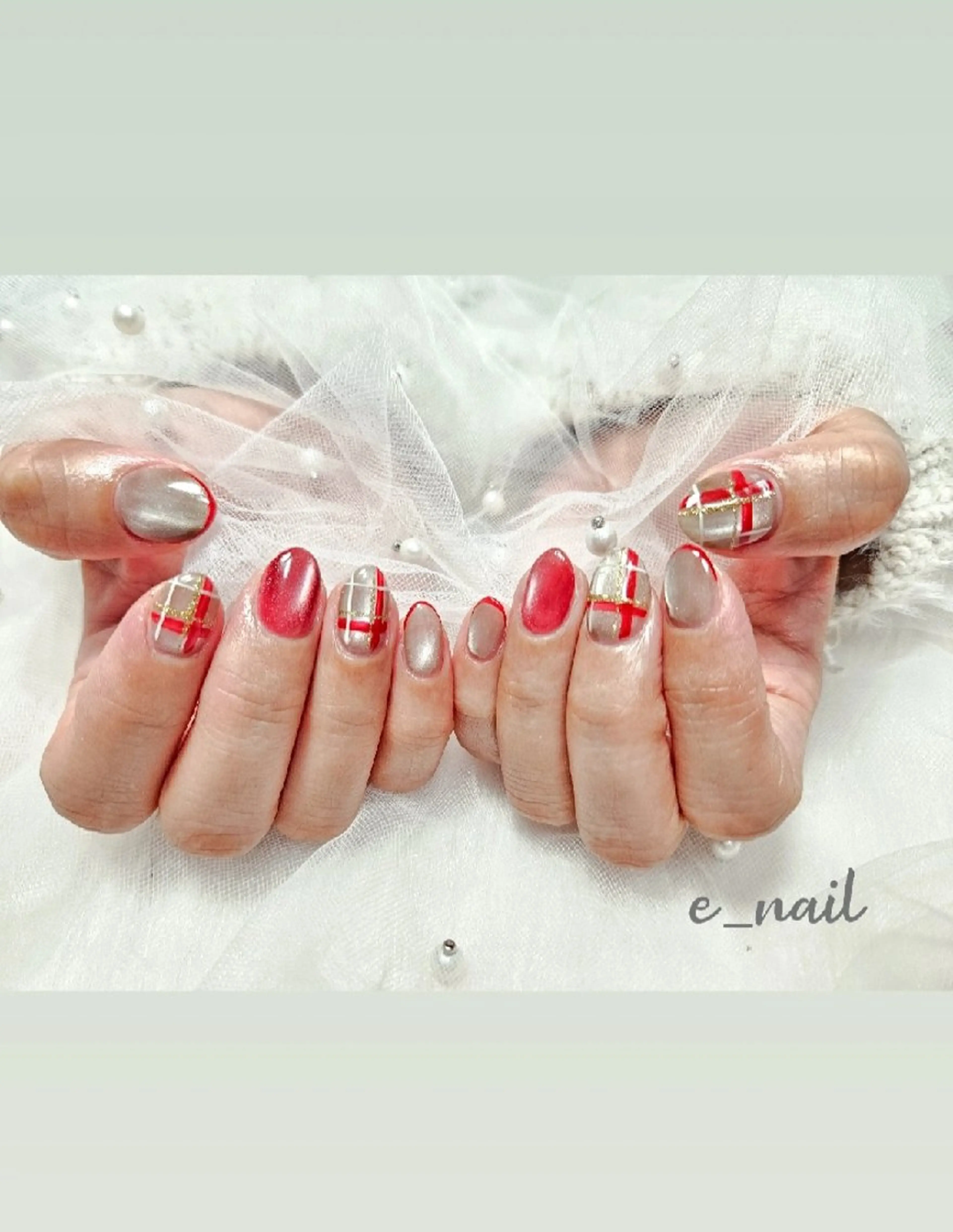 ネイル e_nail🍀自宅 サロン八潮eri☆　のネイルデザイン