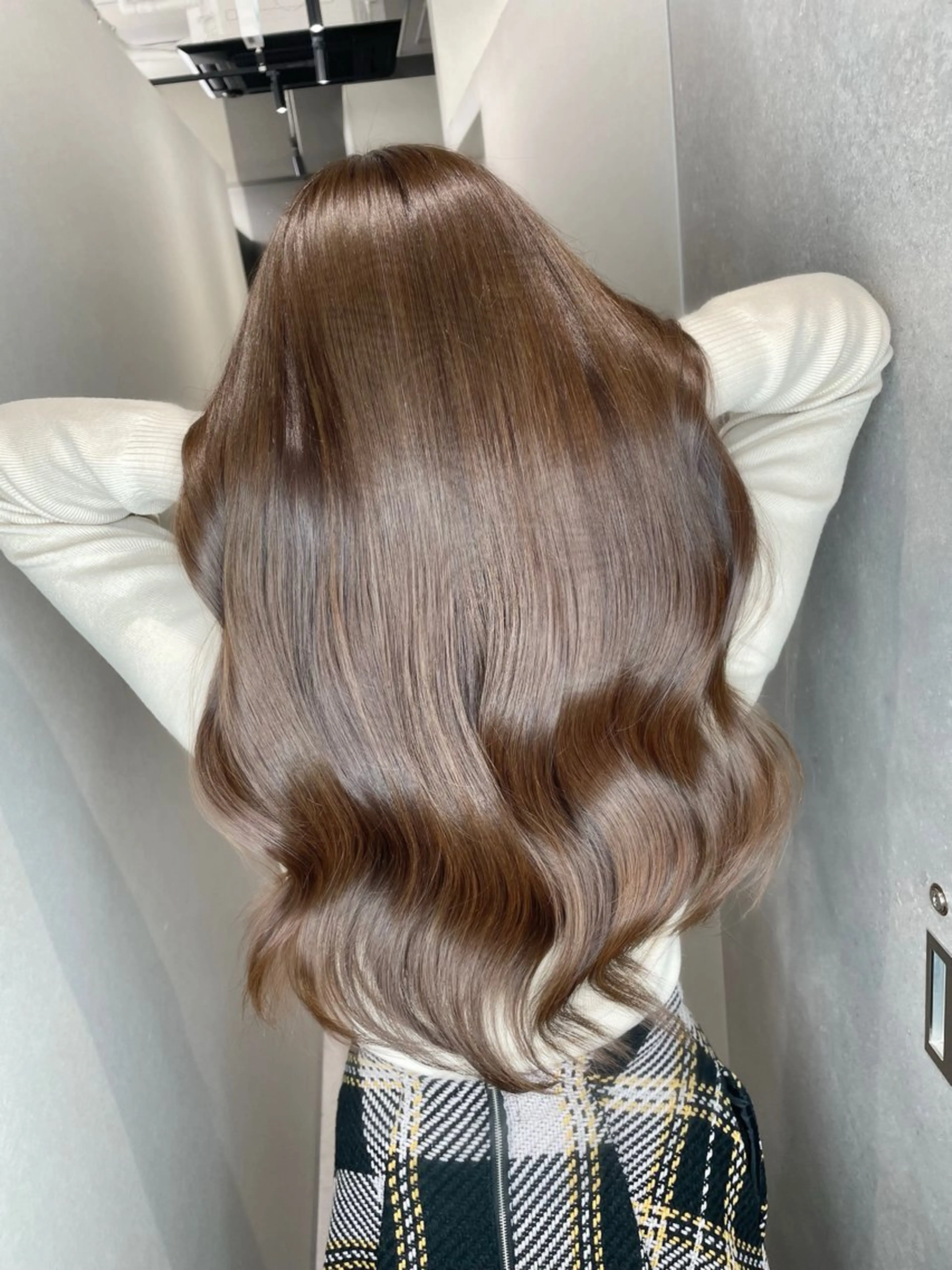 ロング カラー 透明感カラー 髪質改善 ヘアカラー トリートメント 今井 勝也のヘアスタイル